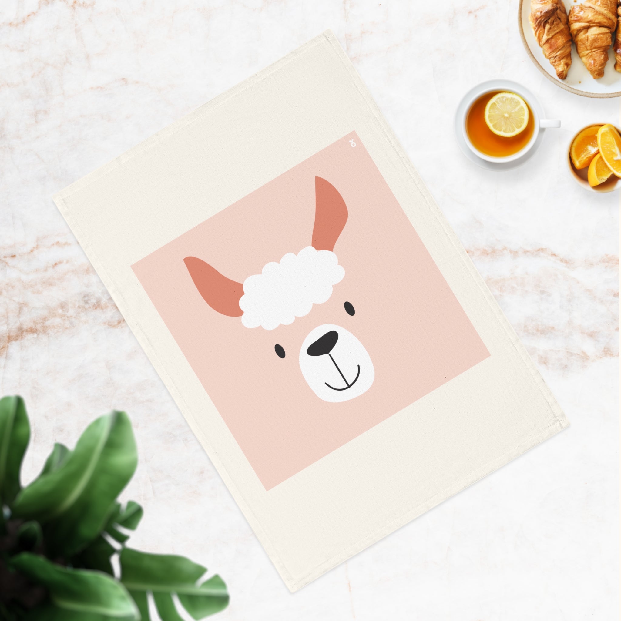 Cute Llama kitchen tea towel for Christmas decoration or as birthday gift. 🎉🥂-11