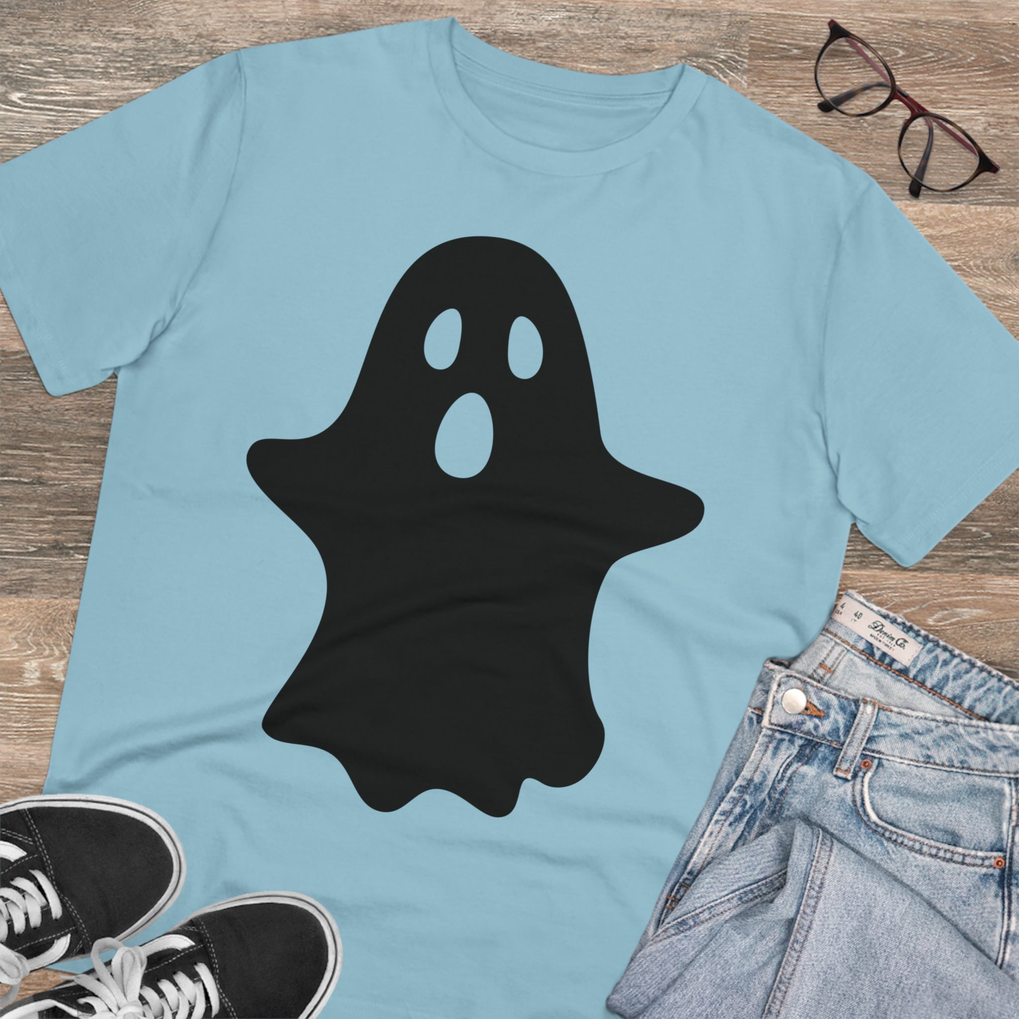 Ghost Halloween Organic T-shirt - Unisex-54