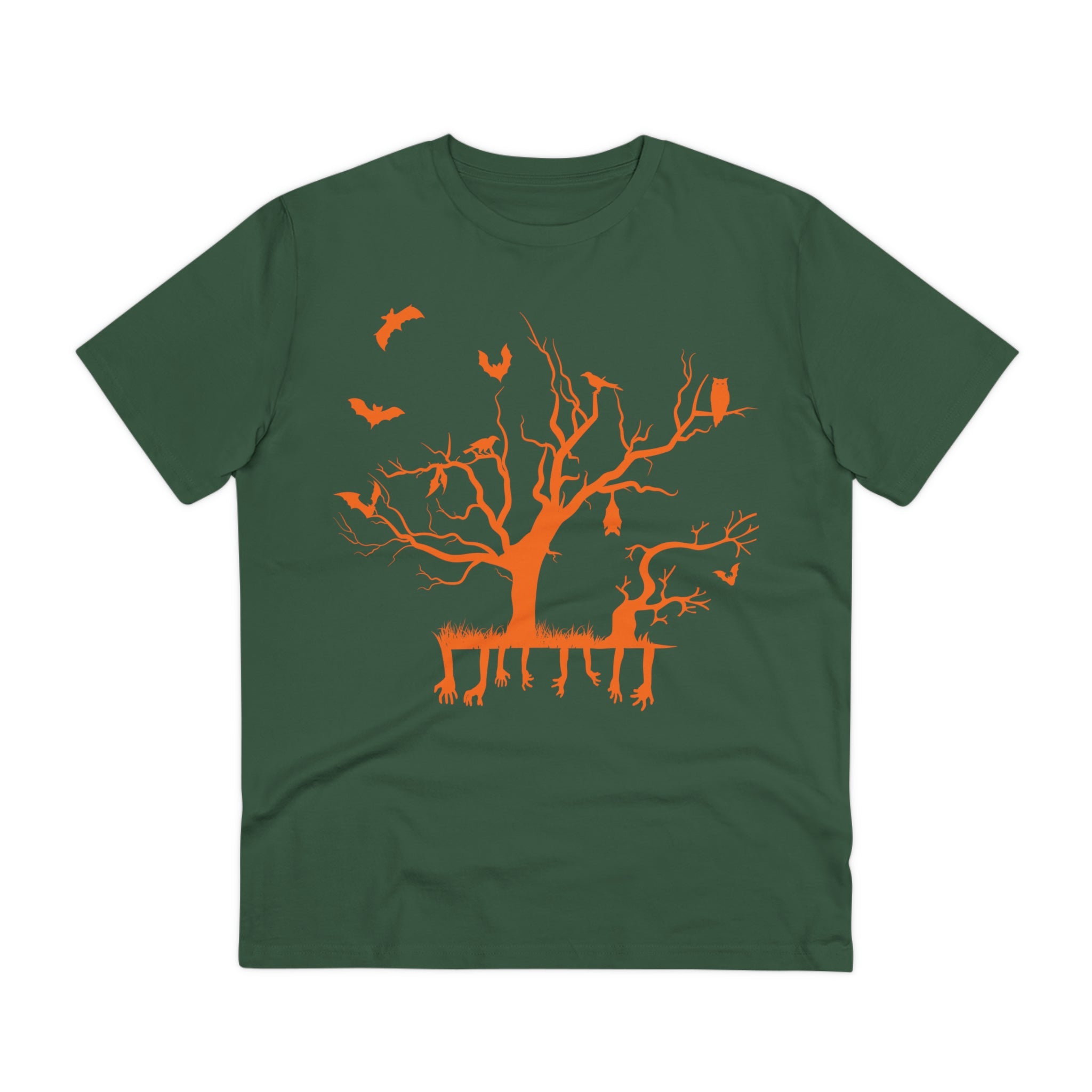 Halloween Branch Orange Organic Creator T-shirt - Unisex-12