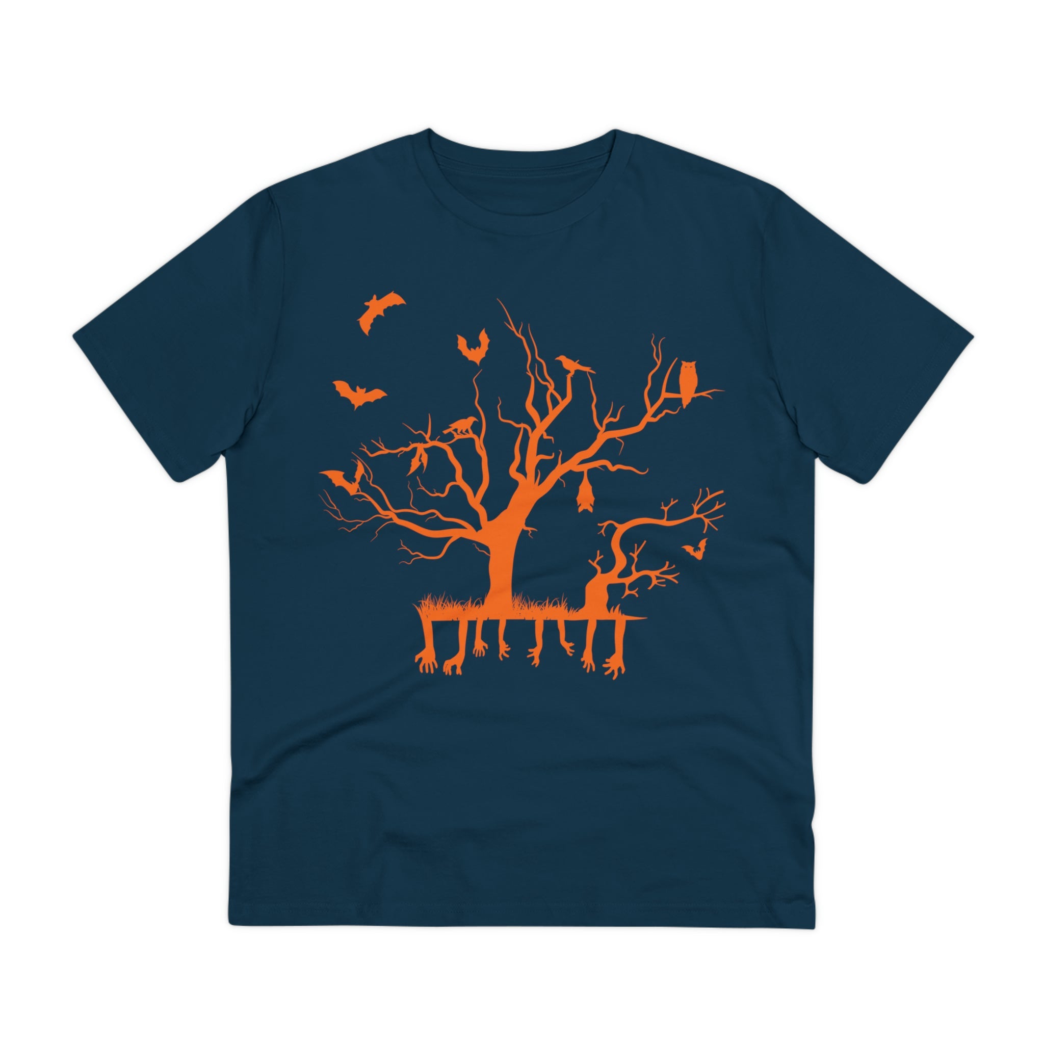 Halloween Branch Orange Organic Creator T-shirt - Unisex-4