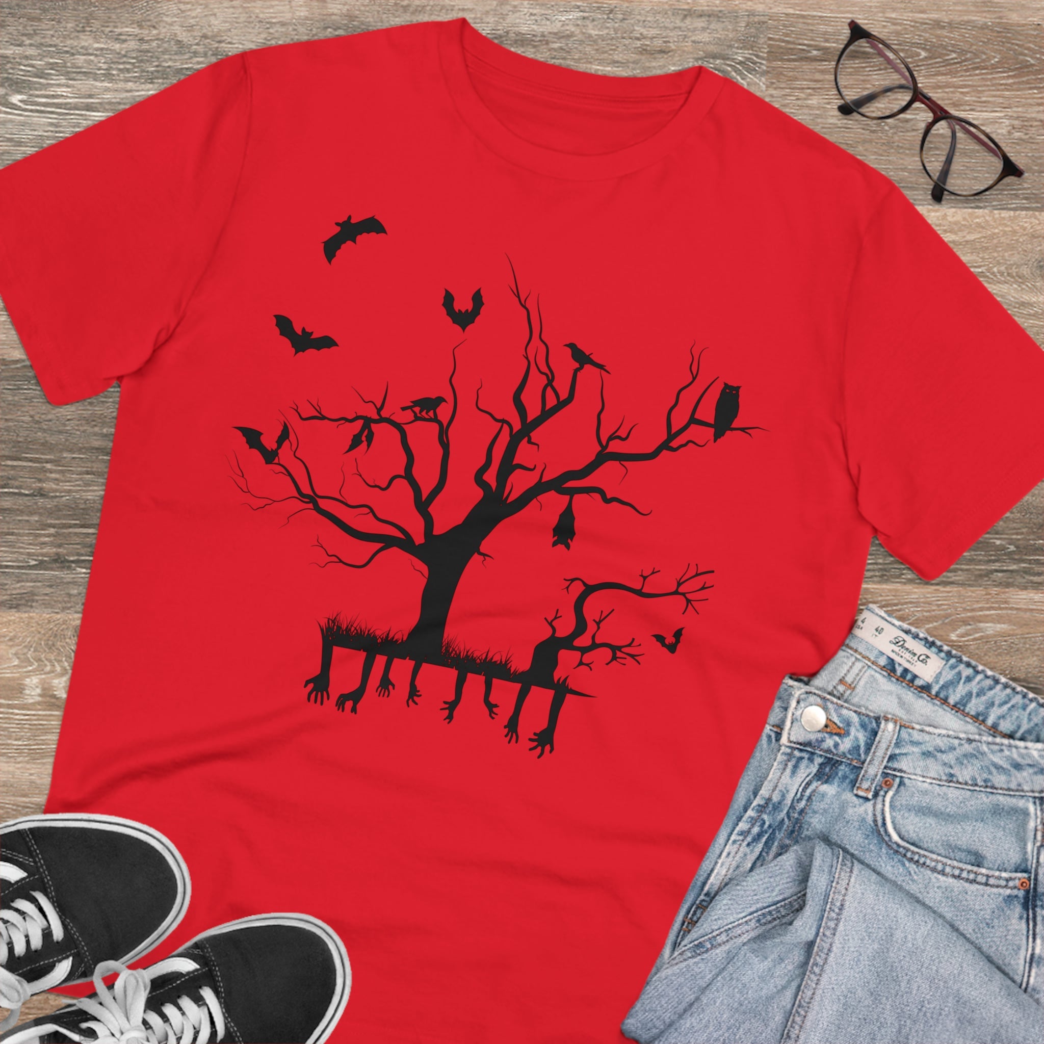 Halloween Branch Organic Creator T-shirt - Unisex-32