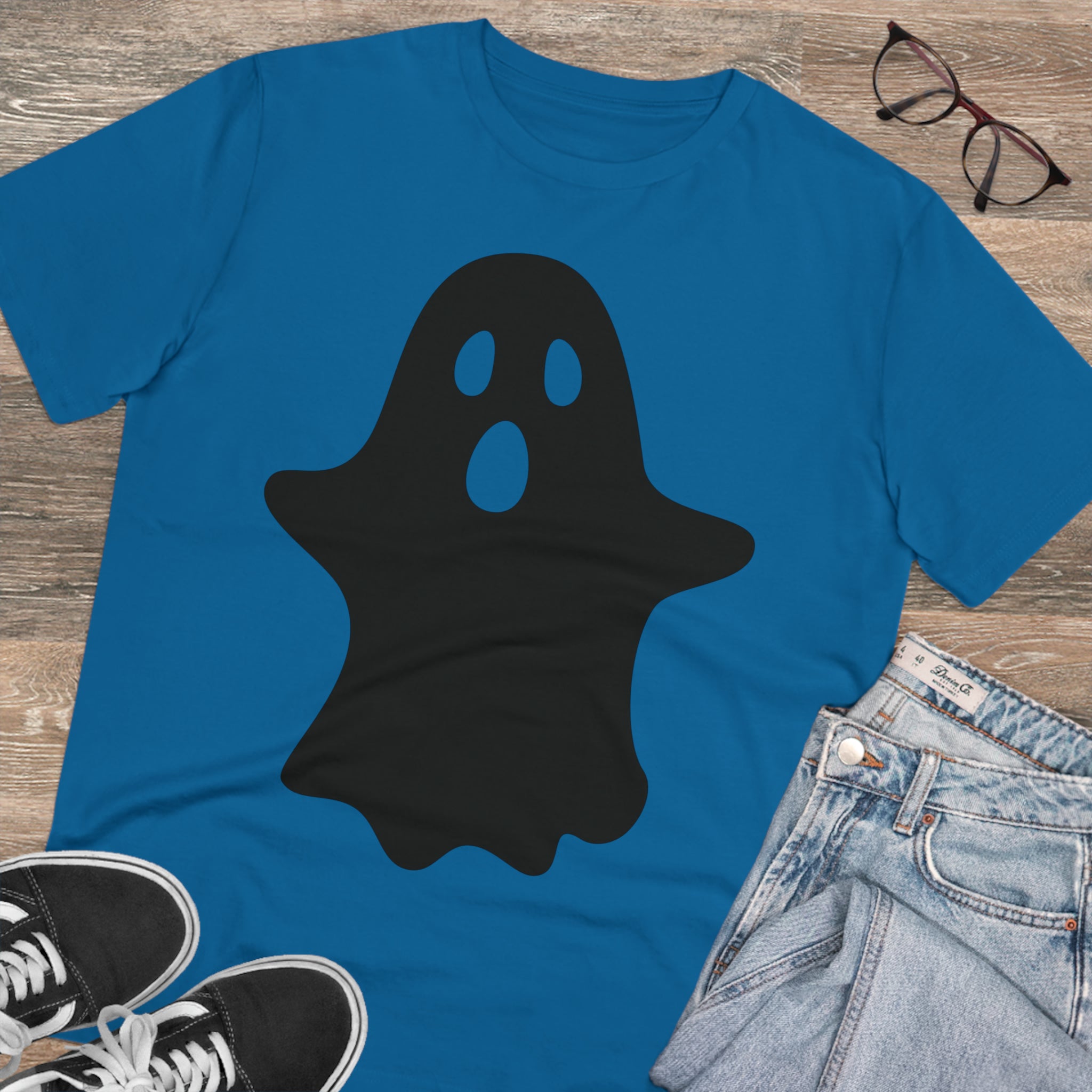 Ghost Halloween Organic T-shirt - Unisex-50