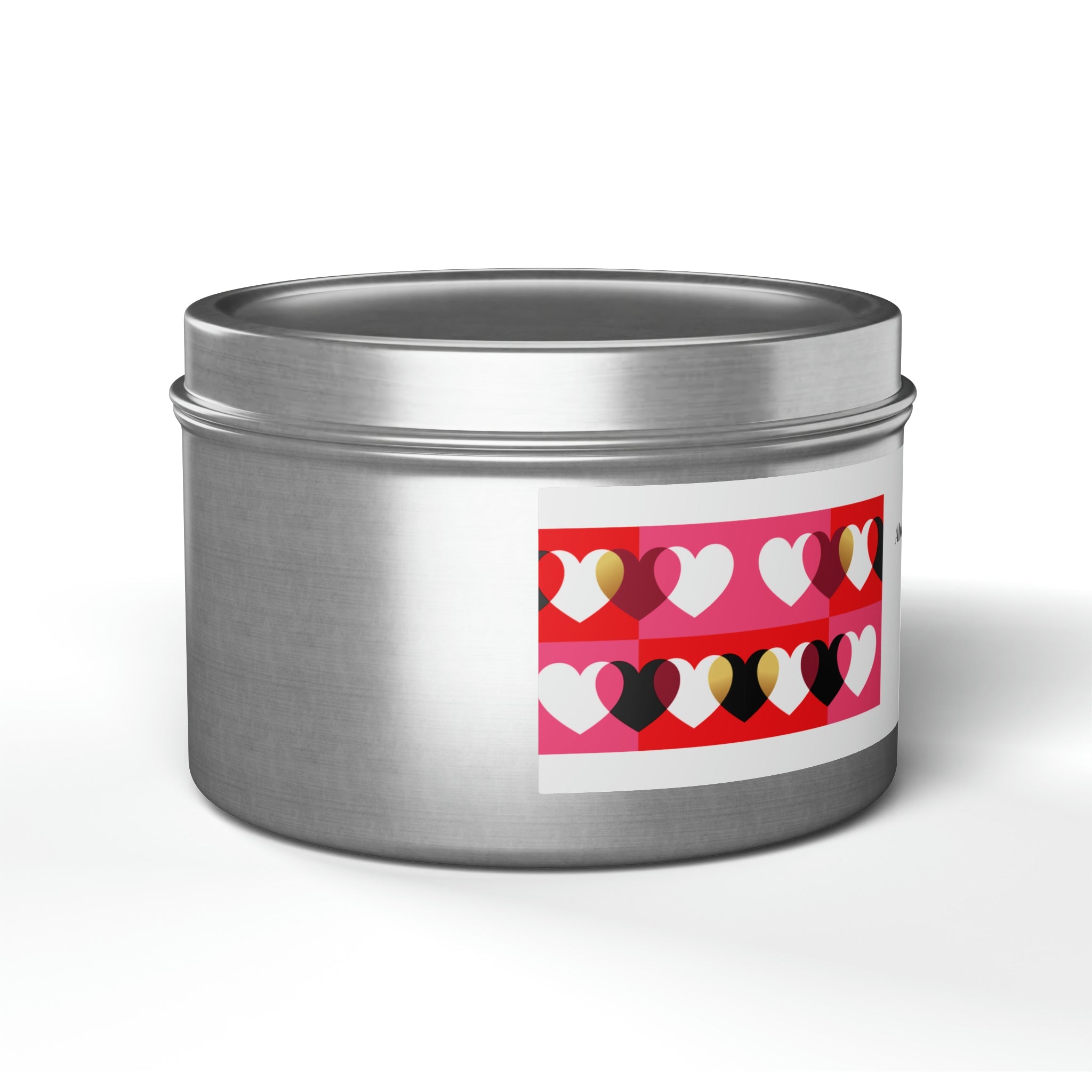 Vanilla Bean Always & Forever Soy base candle love, valentine's day gift Tin Candles-63