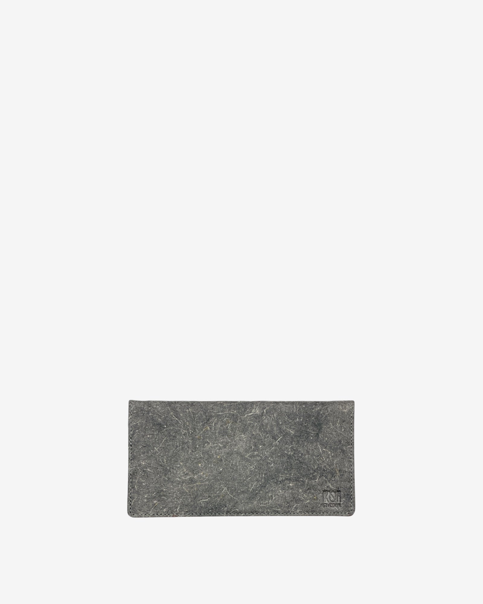 Schmales Portemonnaie aus Kokosnussleder – Beige-0