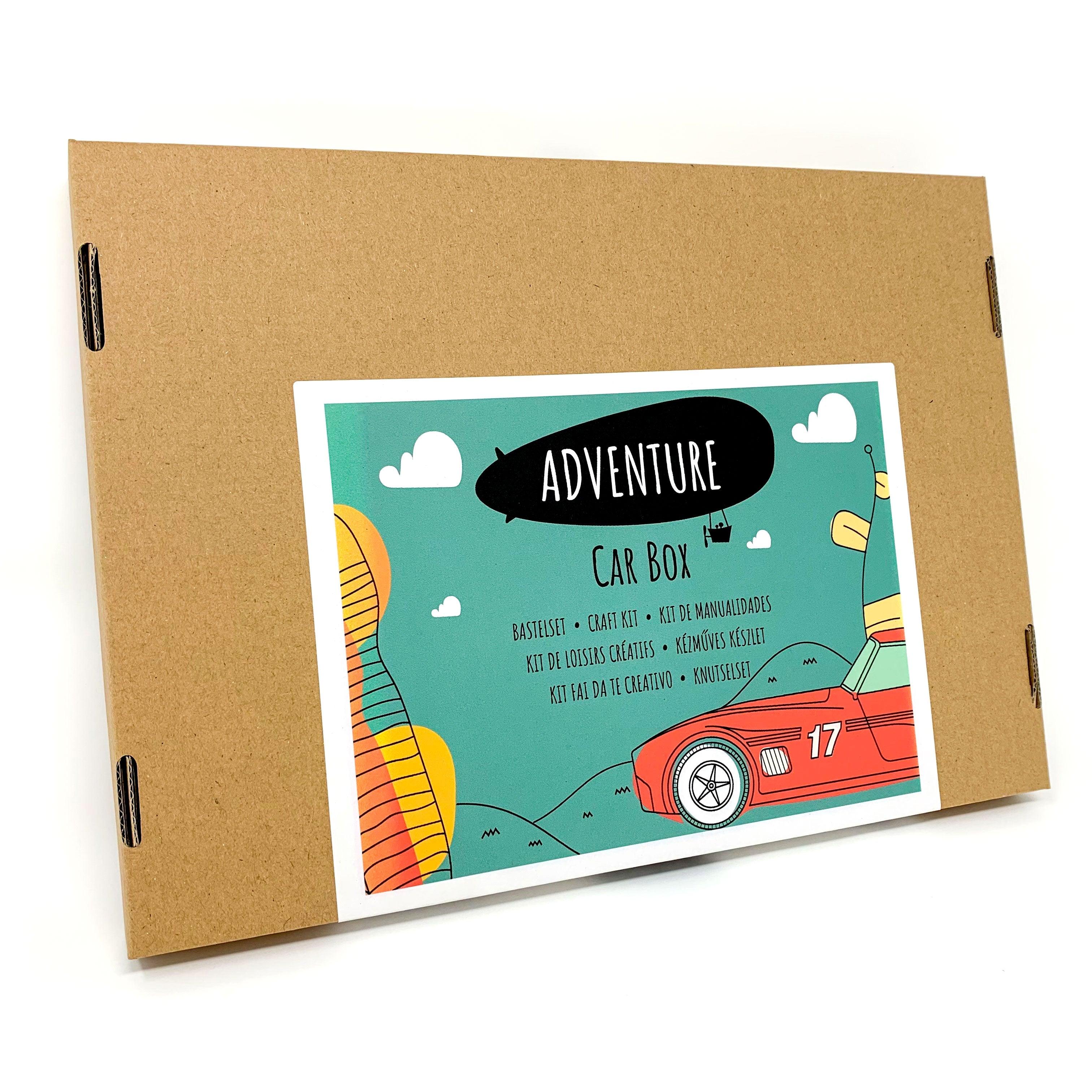 Abenteuer-Bastelbox - Serie Nr. 1 - Auto-Box - Bastelset für Kinder, 6-8 Jahre-0