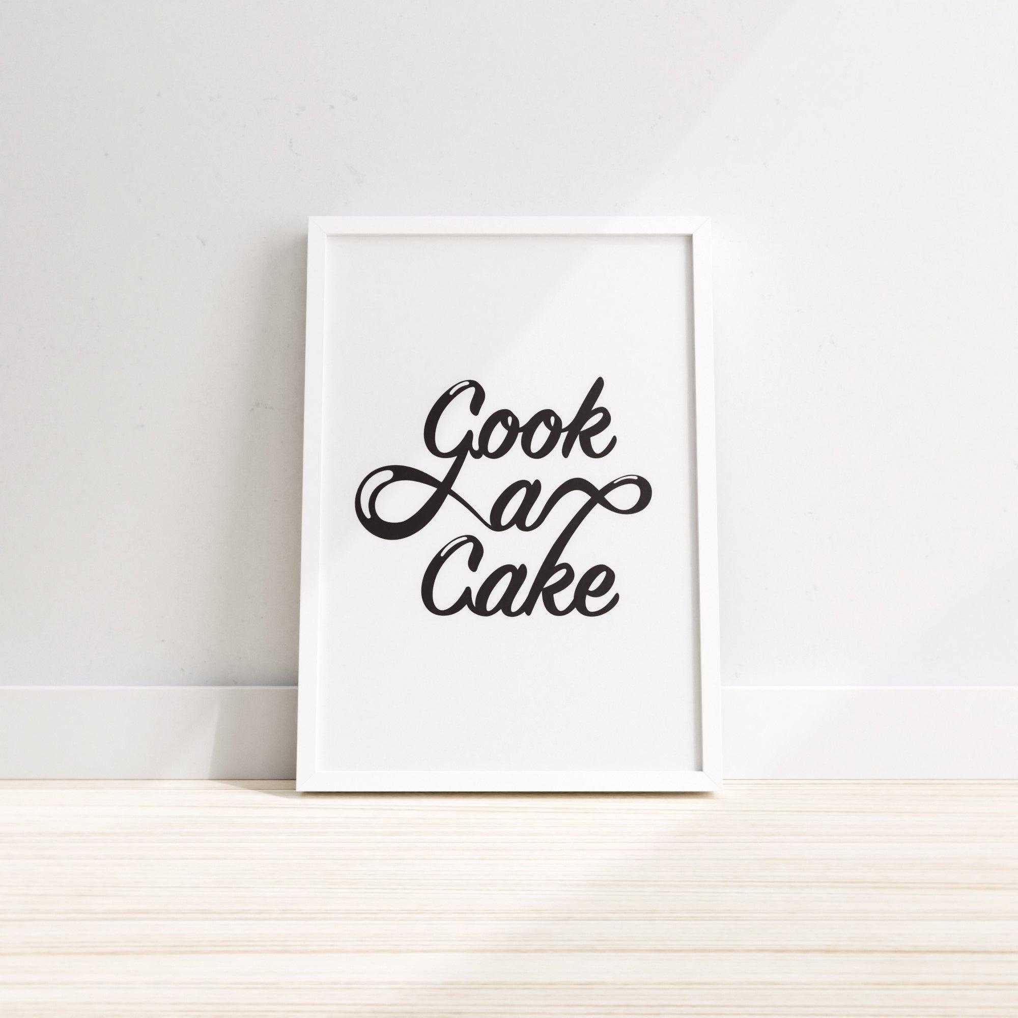 Kochen Sie einen Kuchen - Wanddruck, Küchenwanddekor, Küchenwandkunst, Küchendrucke-3