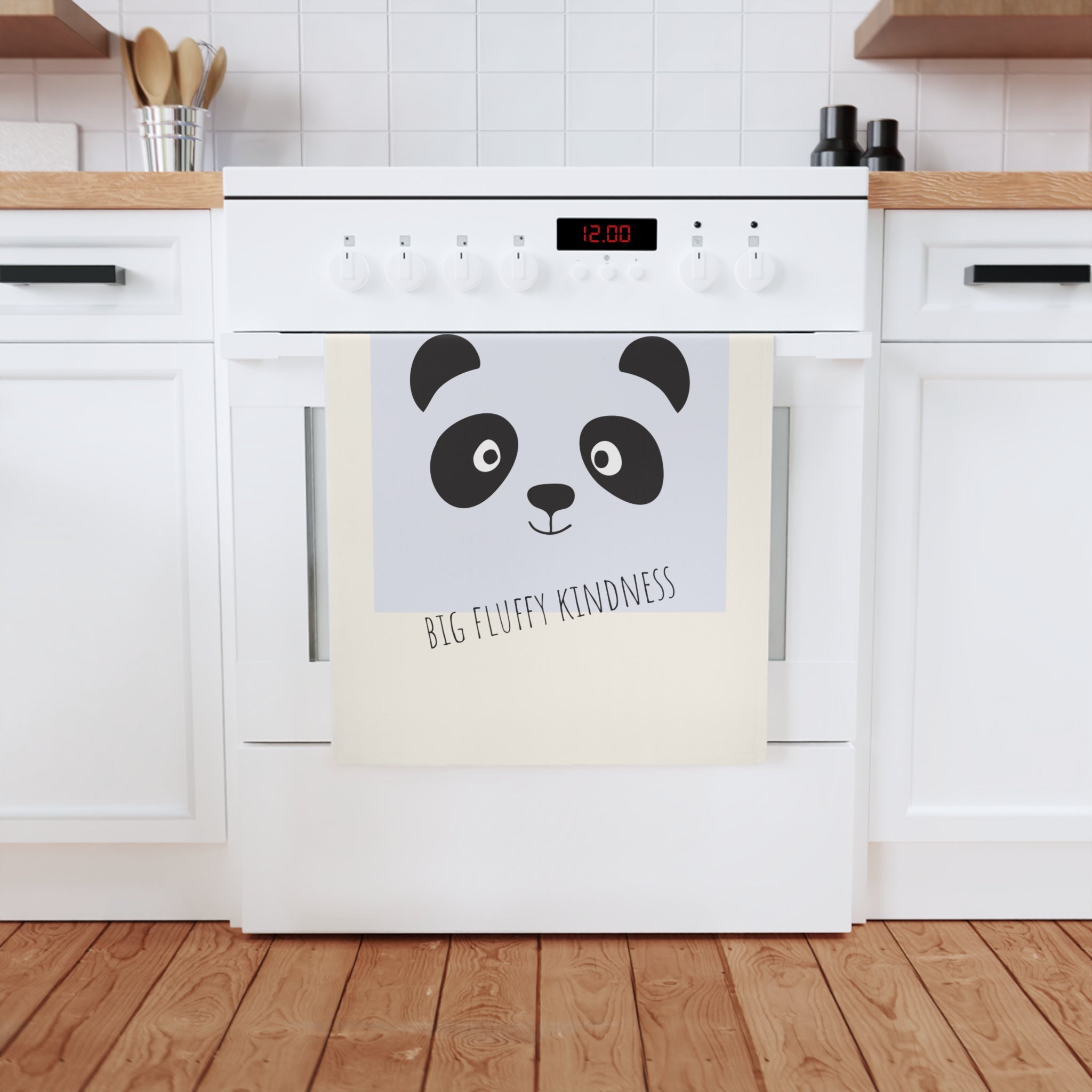 Panda Organic Cotton Tea Towel, 50 x 70 cm, eco-friendly kitchen towel, bathroom hand towel-6