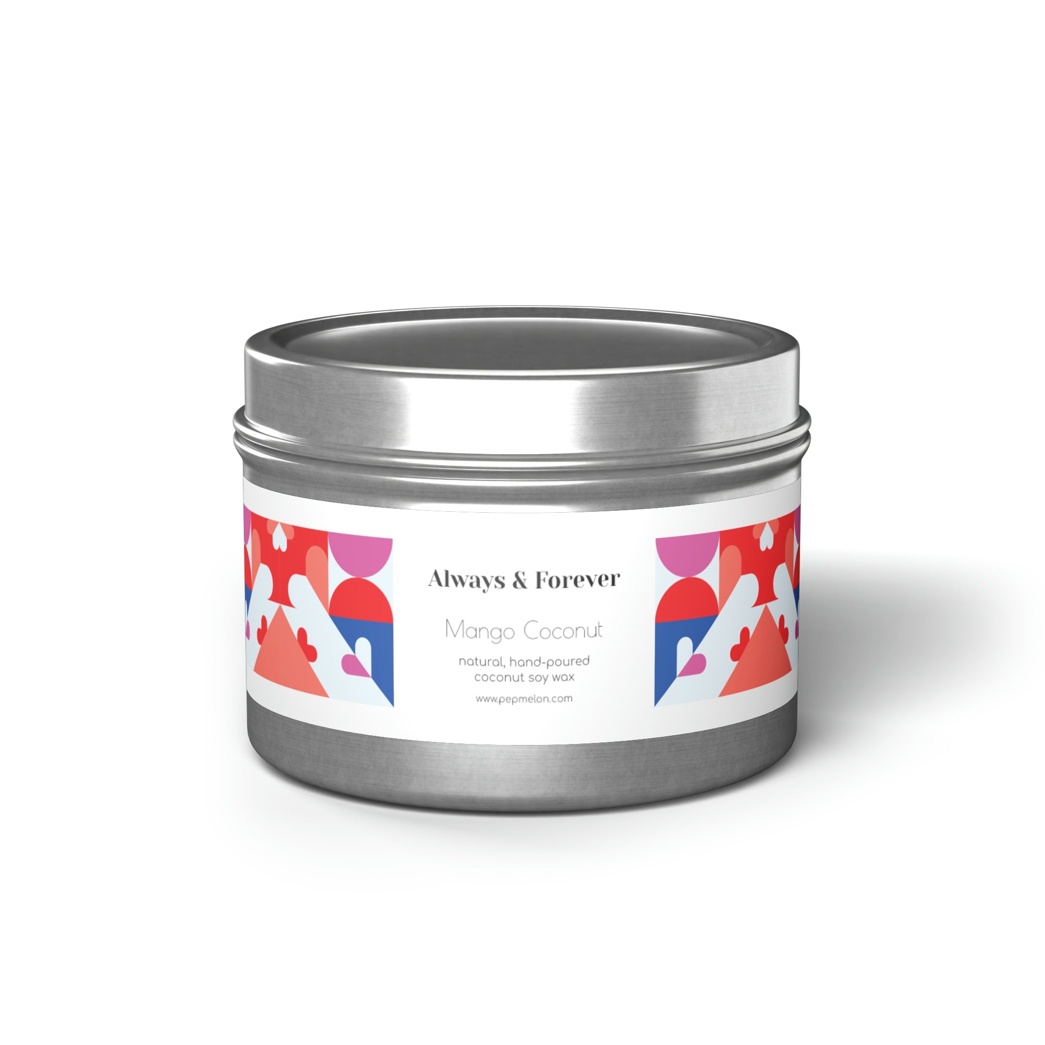 Mango Coconut Always & Forever scentedTin Candle-4