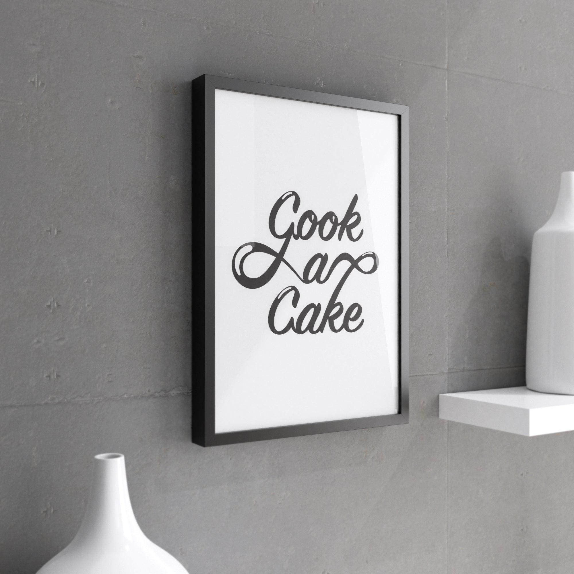 Kochen Sie einen Kuchen - Wanddruck, Küchenwanddekor, Küchenwandkunst, Küchendrucke-2