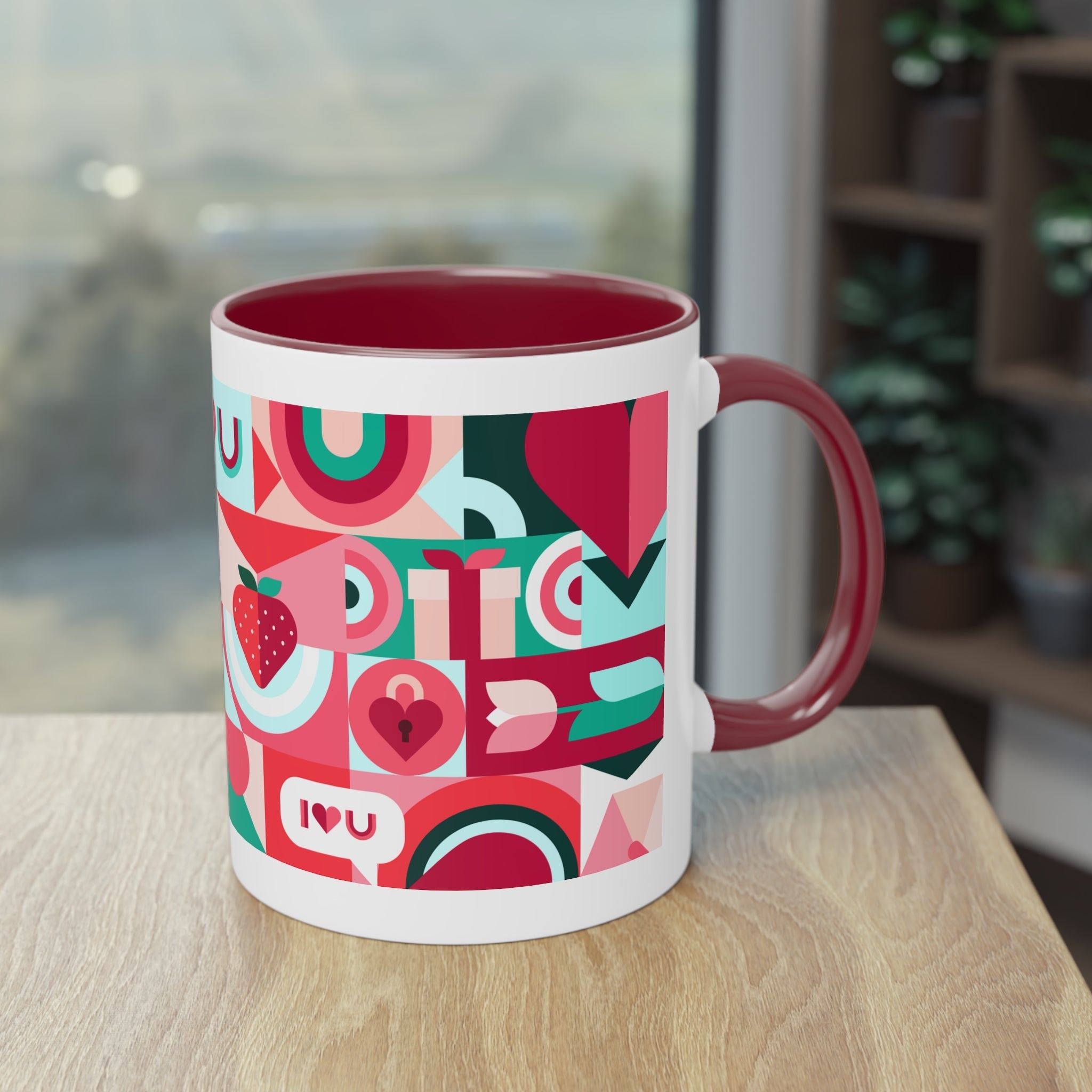 Berry Love Tea & Coffee Mug, 11oz, 330 ml-0