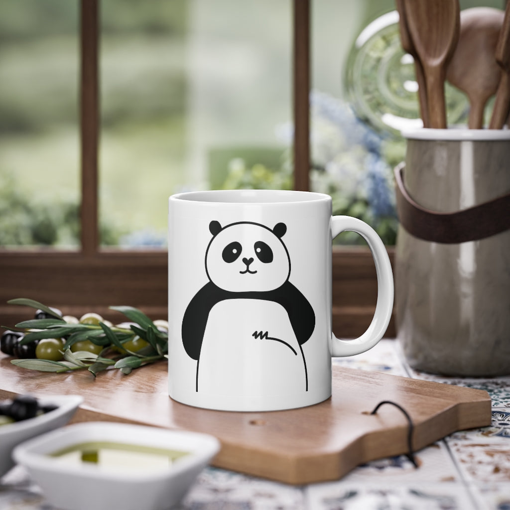 Cute Panda mug funny bear mug, weiß, 325 ml / 11 oz für Panda-Liebhaber-5