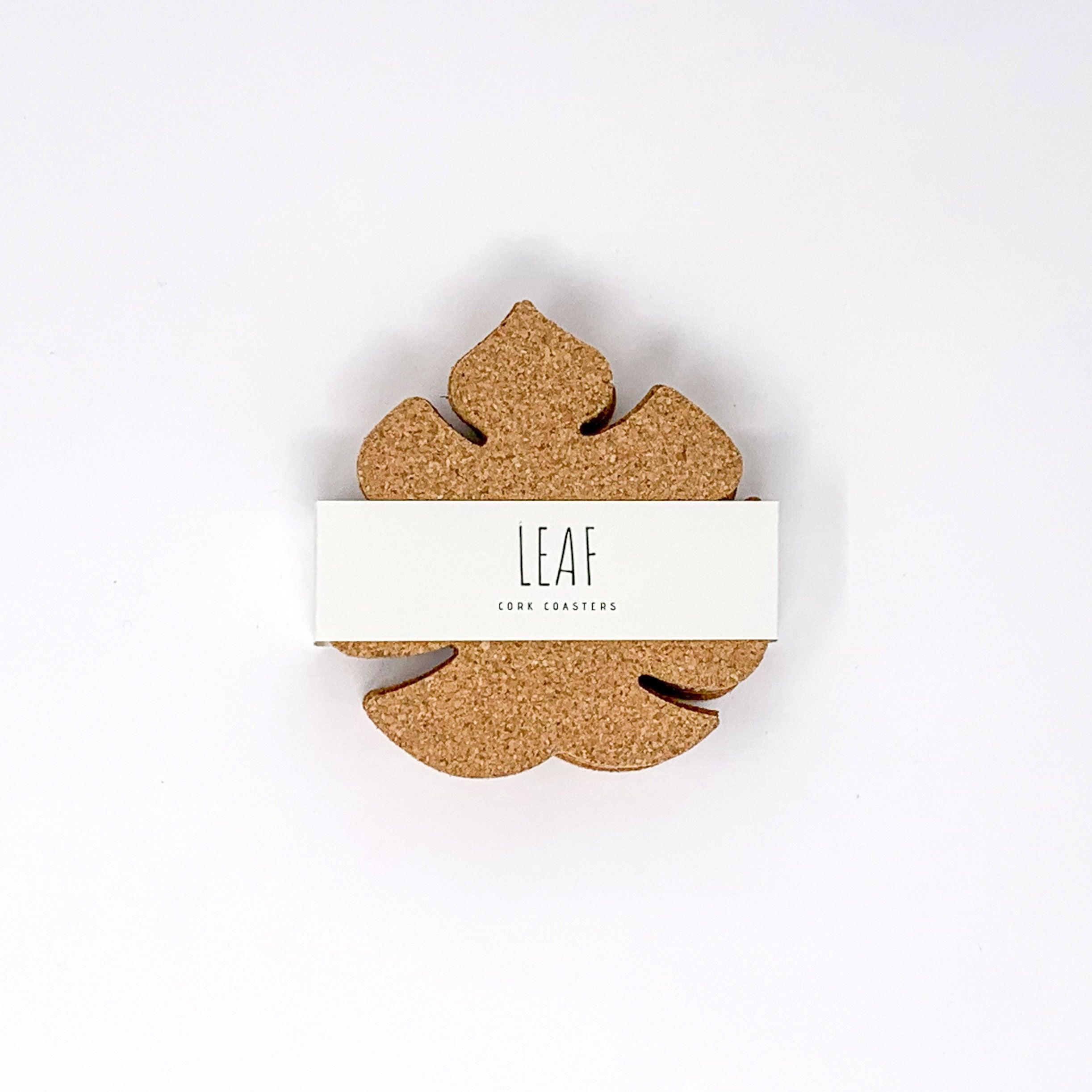 Leaf Decor - Monstera Leaf Korkuntersetzer 6er Set für Getränke-0