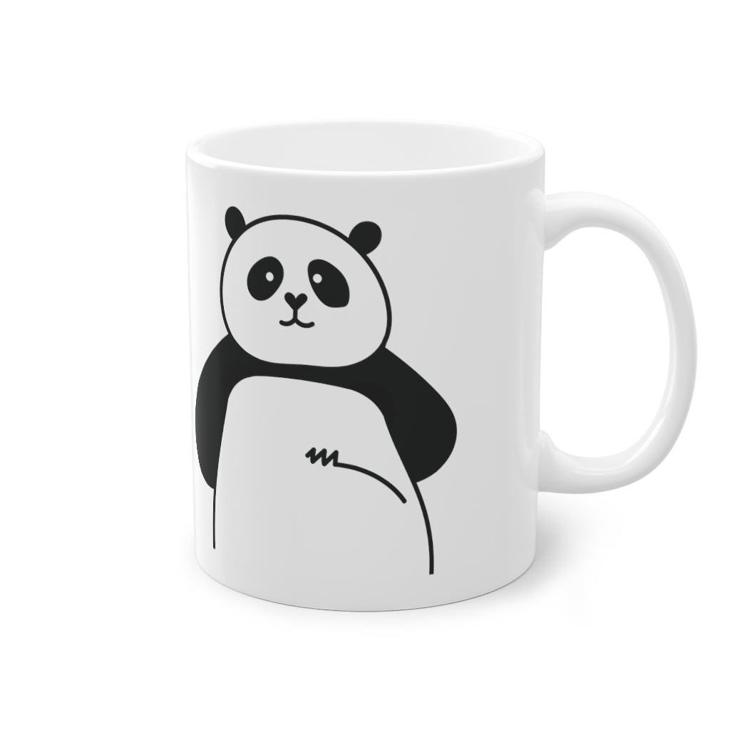 Cute Panda mug funny bear mug, weiß, 325 ml / 11 oz für Panda-Liebhaber-0