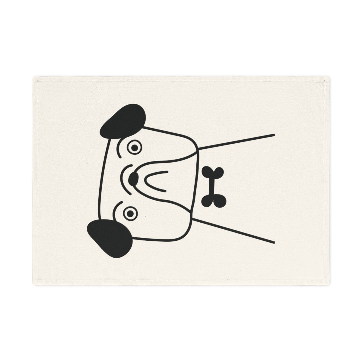 Bulldog Cotton Geschirrtuch, 50 x 70 cm, Bio-Baumwolle, umweltfreundliches Hunde-Küchentuch, Badezimmerhandtuch mit Welpen-2