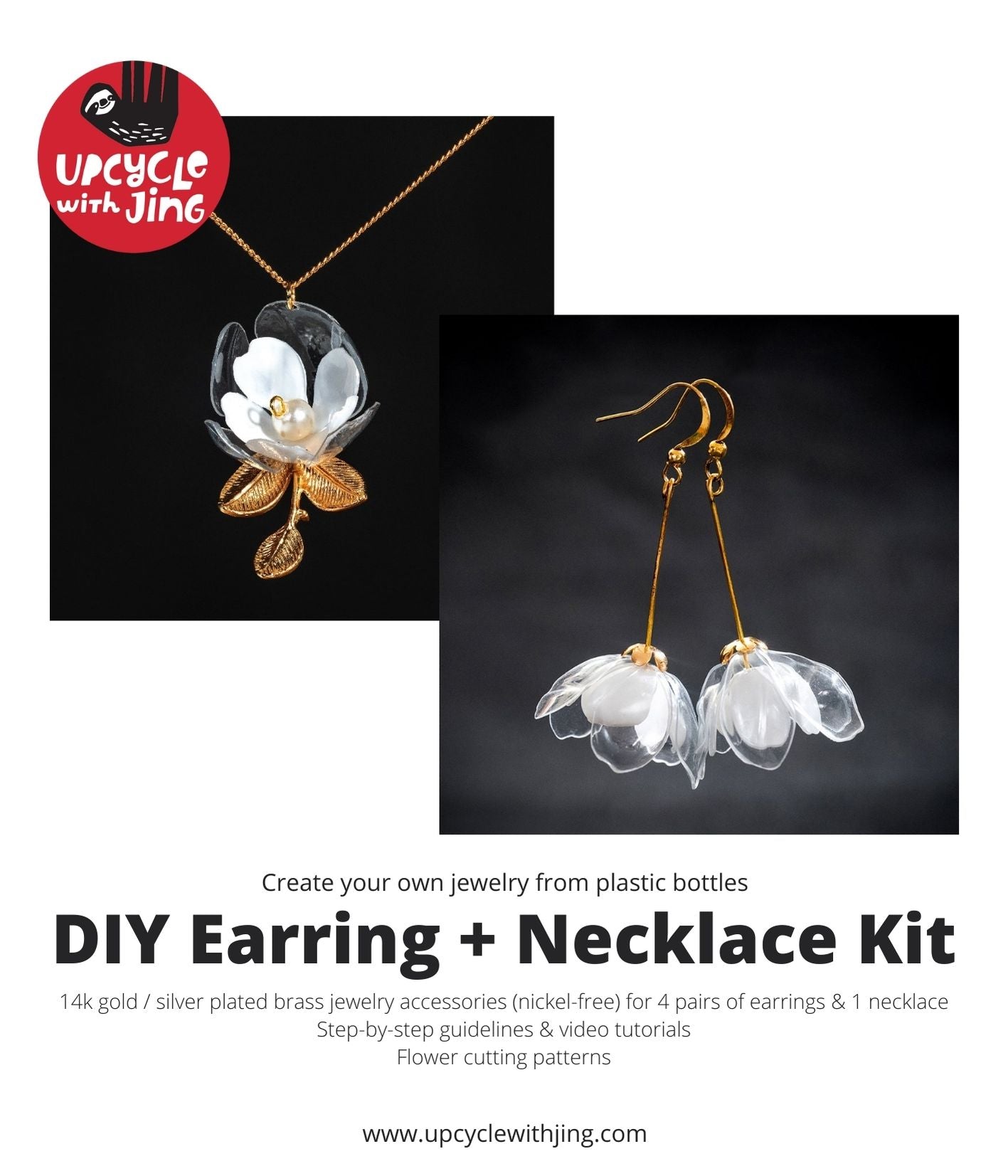 DIY-Schmuck-Ohrringe- und Halsketten-Set - DIY Jewelry Earrings & Necklace Kit-1