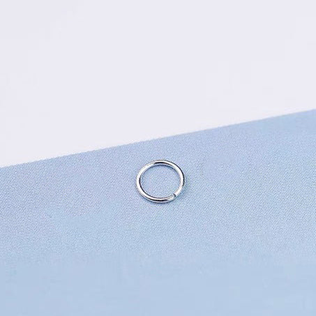 DIY supply - 4mm tiny open metal rings (10 pieces, gold/silver)-2
