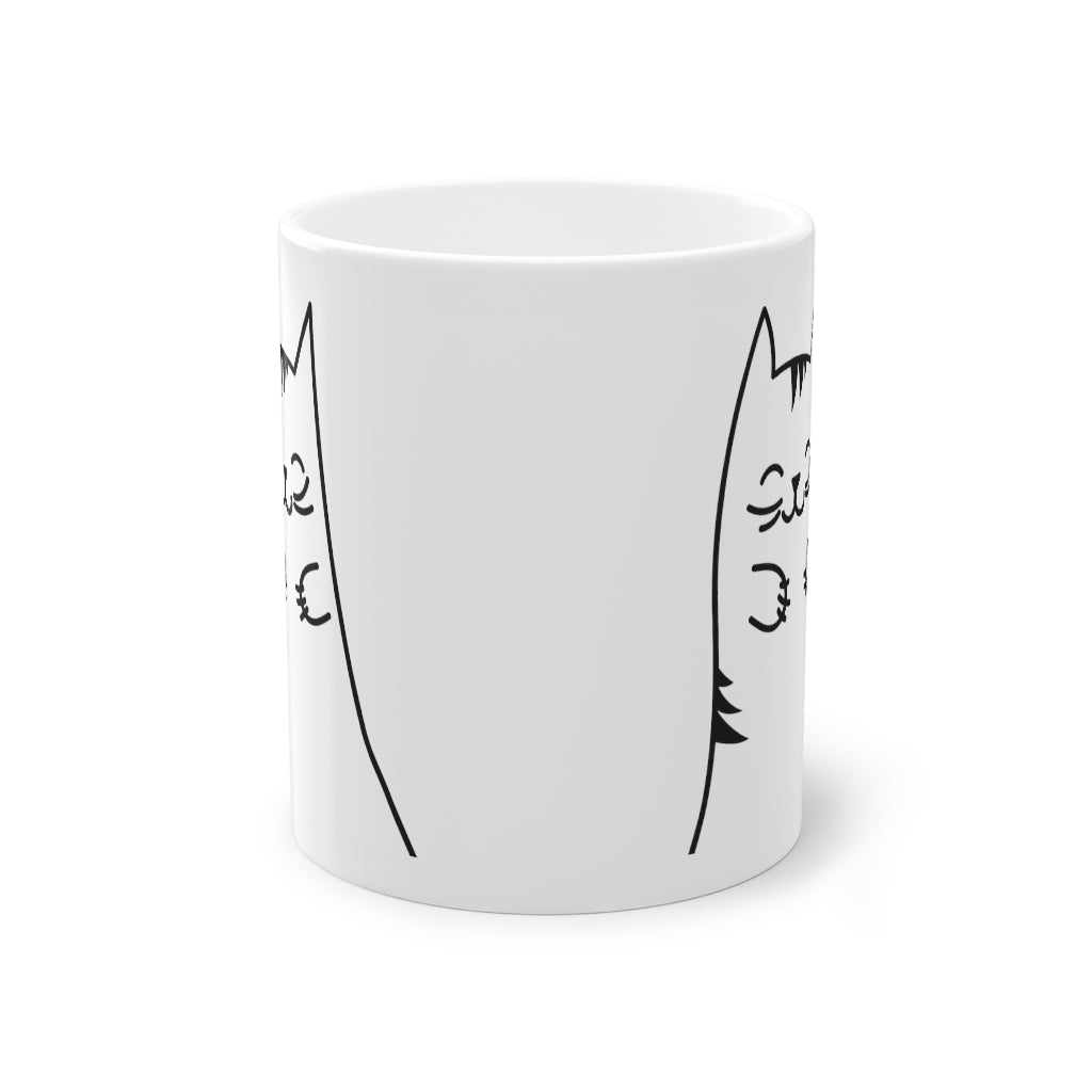 Cute Kitty mug funny cat mug, white, 325 ml / 11 oz Coffee mug, tea mug for kids-2
