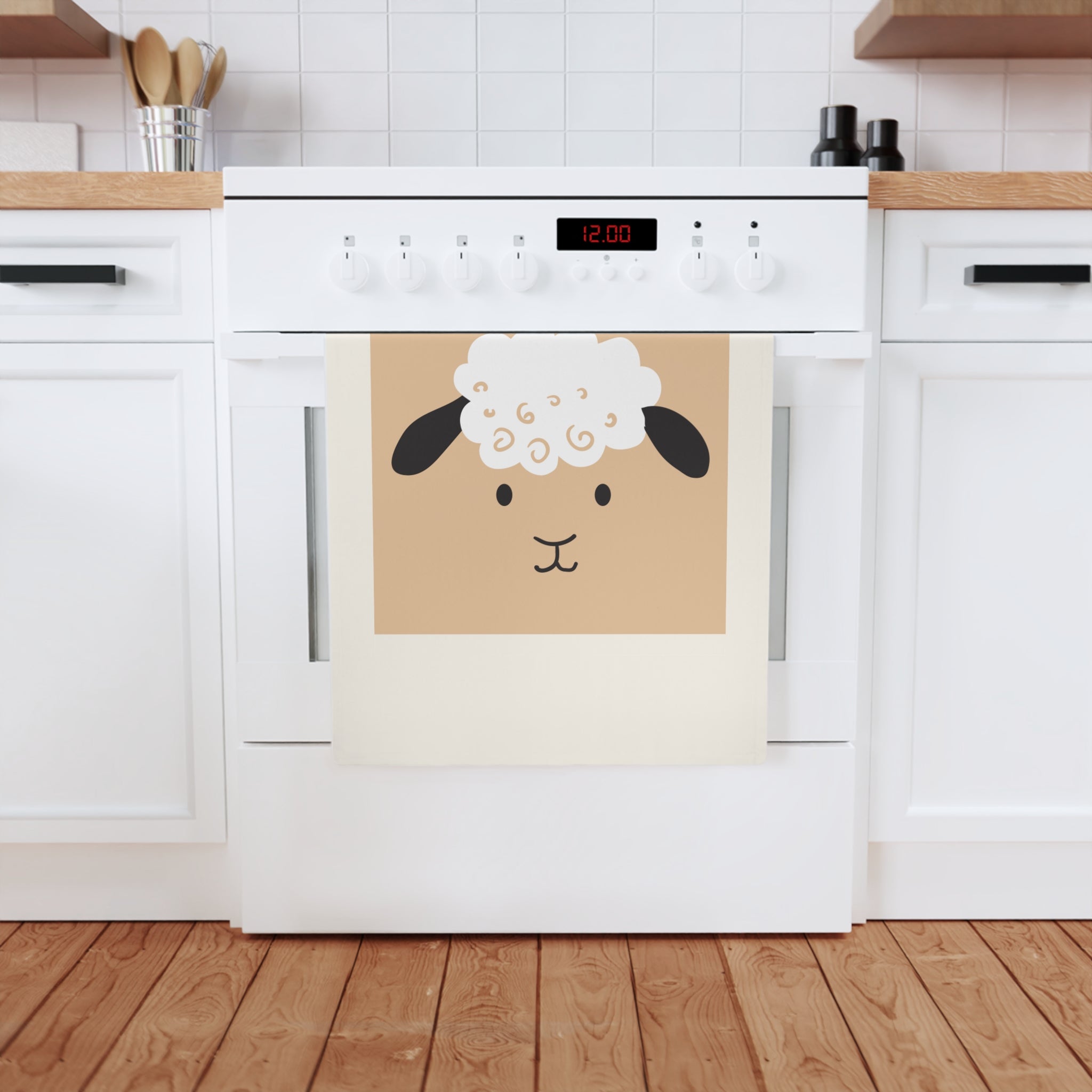Sheep Relationsheep Organic Cotton Tea Towel, 50 x 70 cm, eco-friendly kitchen towel, bathroom hand towel-2