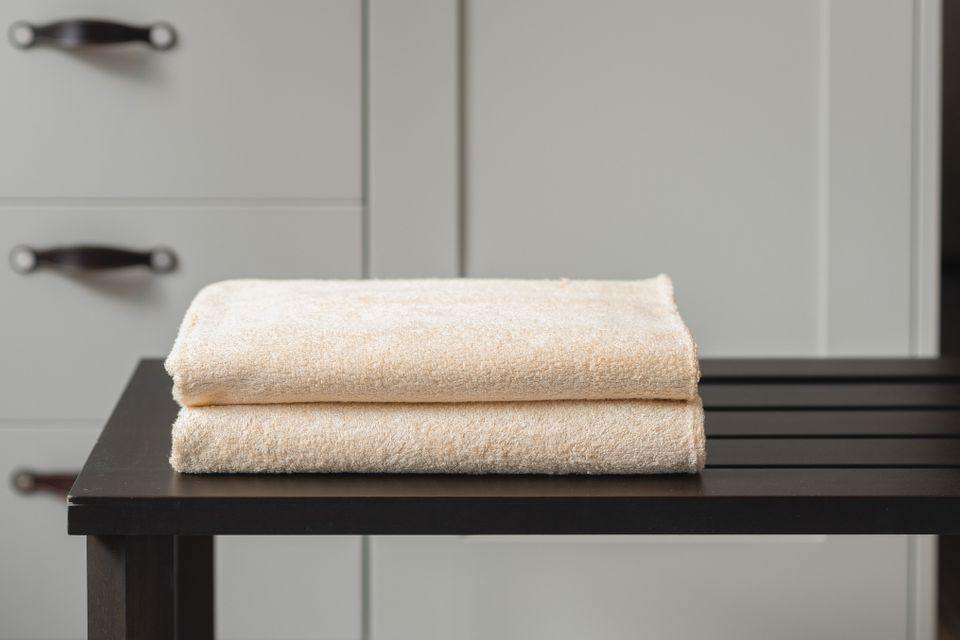 Double Bath Towel - Rust Cream-0