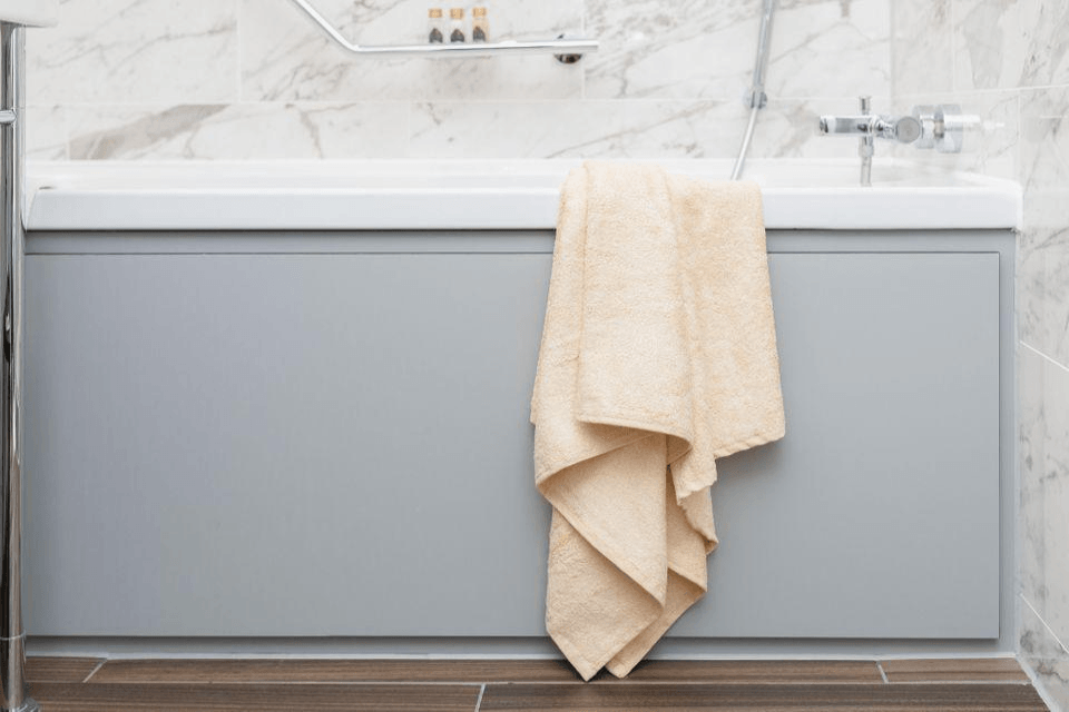 Double Bath Towel - Rust Cream-1