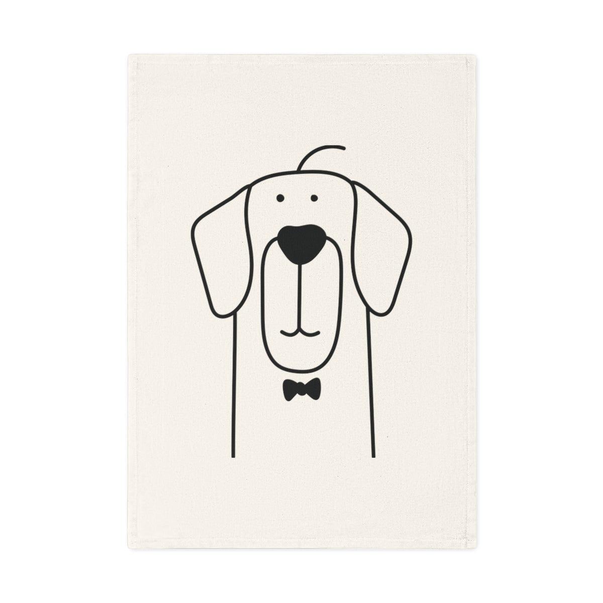 Retriever Hund Baumwolle Geschirrtuch, 50 x 70 cm, Bio-Baumwolle, umweltfreundliches Hunde-Küchentuch, Badezimmerhandtuch mit Welpen-0