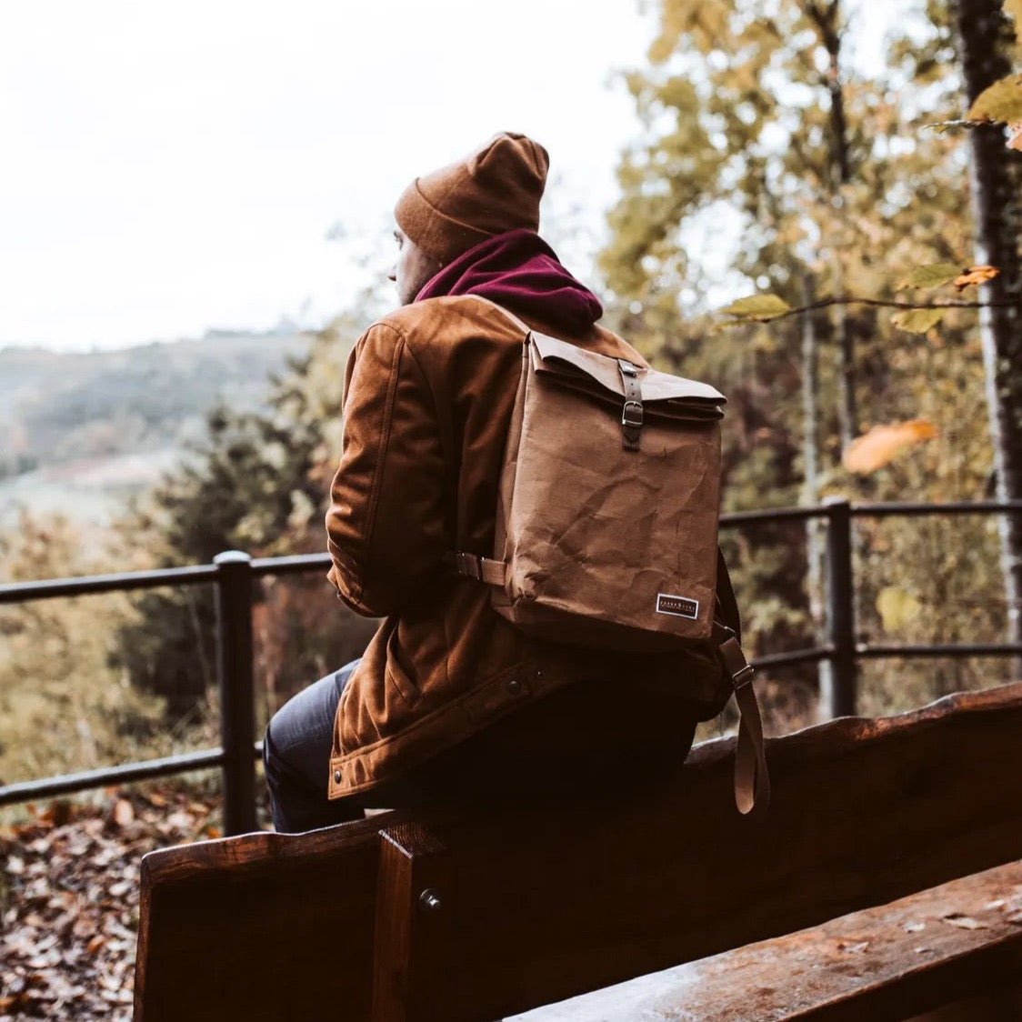 Oak Kraftpapier Rucksack-9