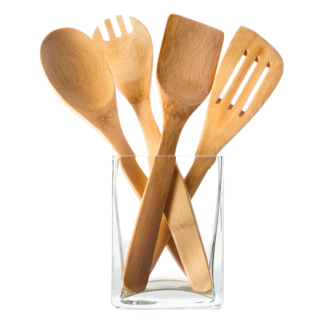Wooden Kitchen Utensil Set of 6 | Bamboo Cooking Tools-3