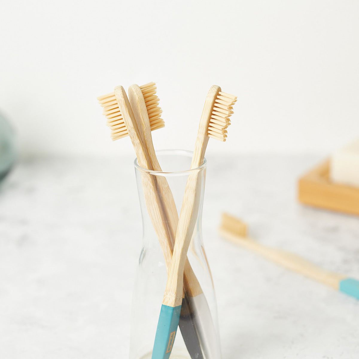 Bamboo Toothbrushes | Natural Toothbrush Set of 4-3