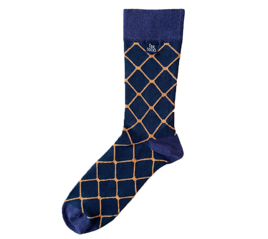 Tag Socks blue fashion socks