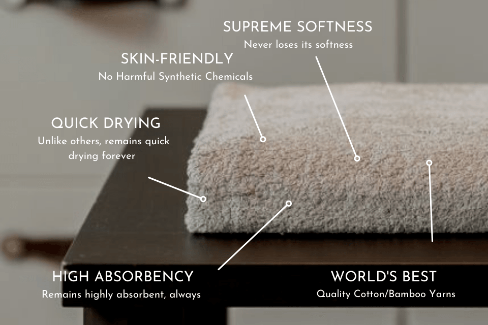 Ayurvedic Bath Towel - Burnt Grey-5