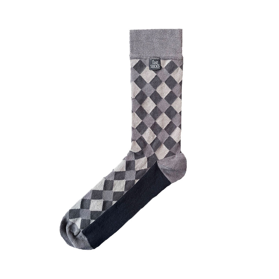 Checkered Grey Socken-1
