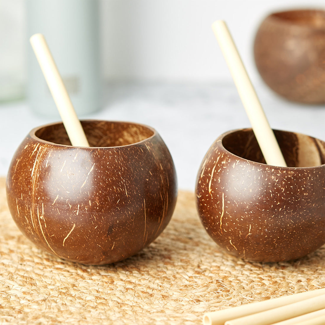 Coconut Cups | Natural Coco Shell Cup Set of 2-1