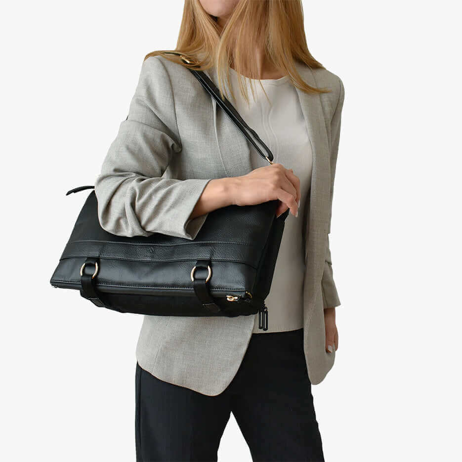 Rucksack DAKOTA 3 in 1 Convertible Backpack Purse, Black-8