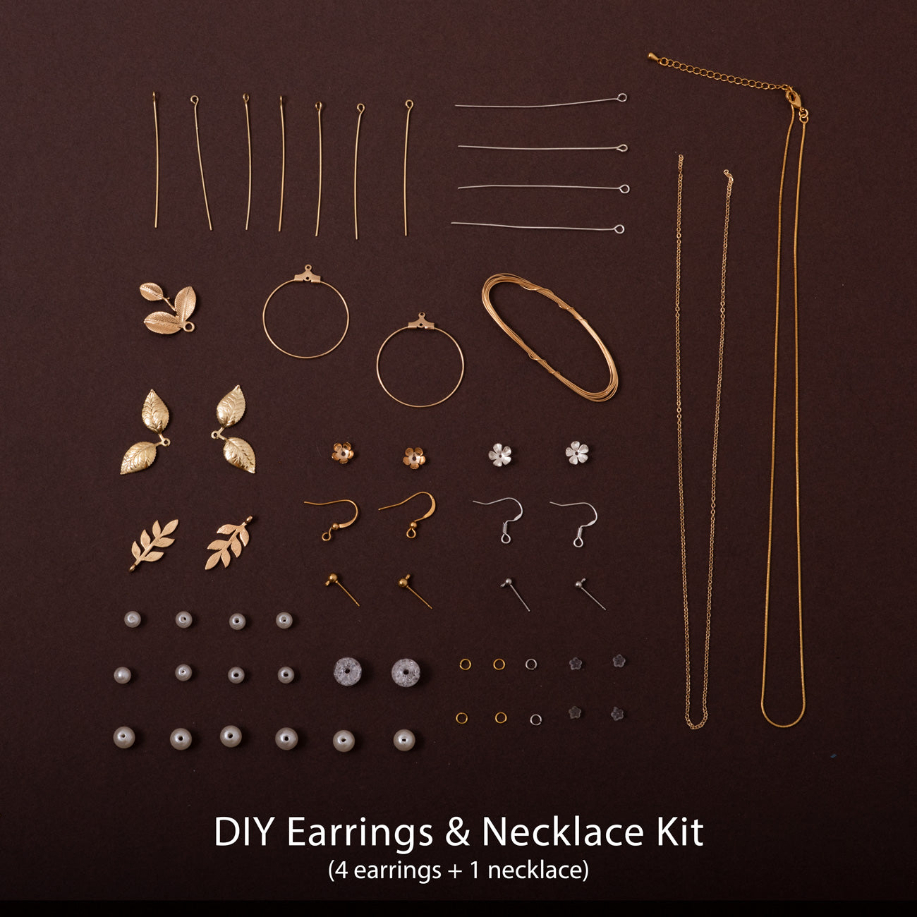 DIY-Schmuck-Ohrringe- und Halsketten-Set - DIY Jewelry Earrings & Necklace Kit-0