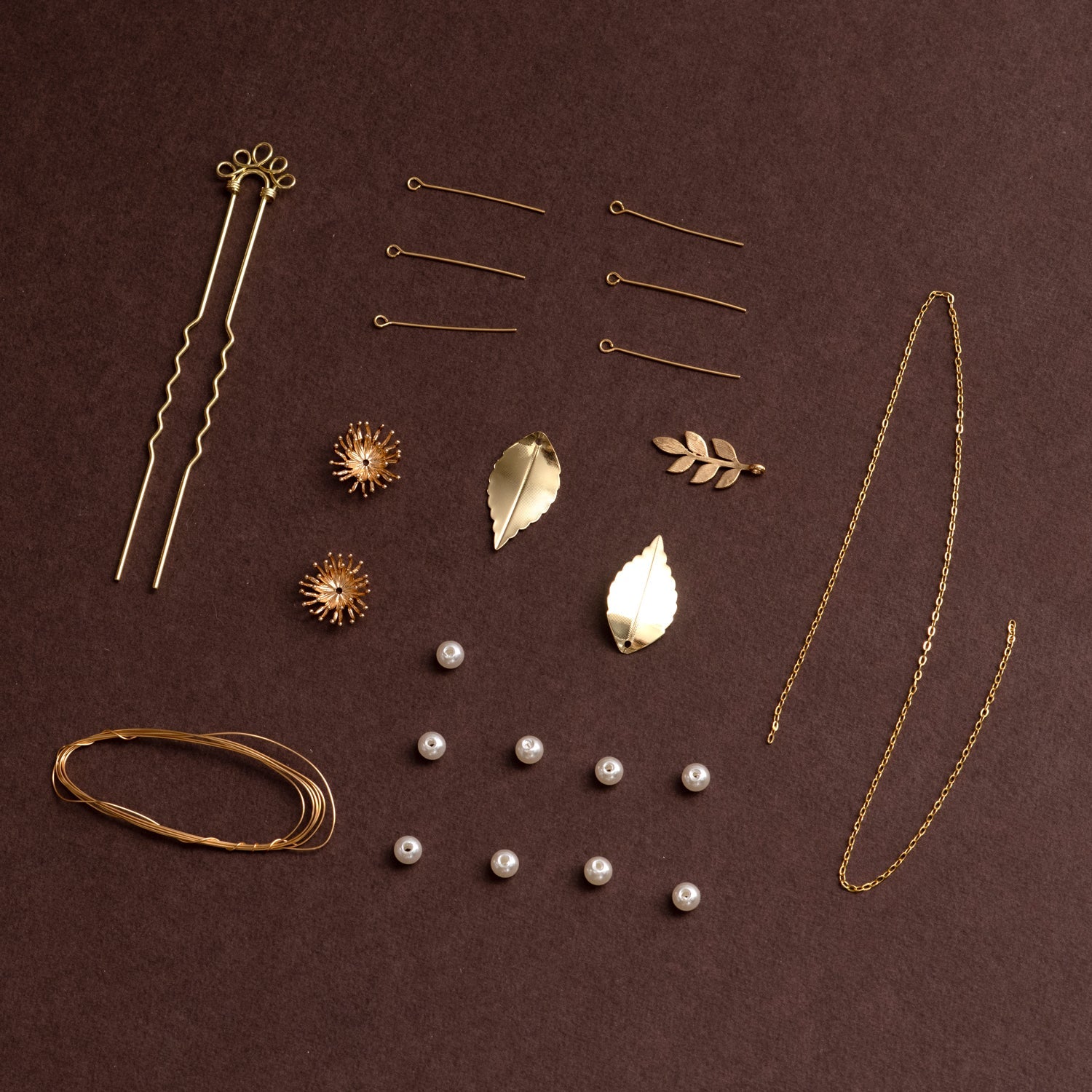 Kanzashi-Haarnadel – DIY-Schmuckset - Kanzashi Hairpin - DIY Jewelry Kit-1