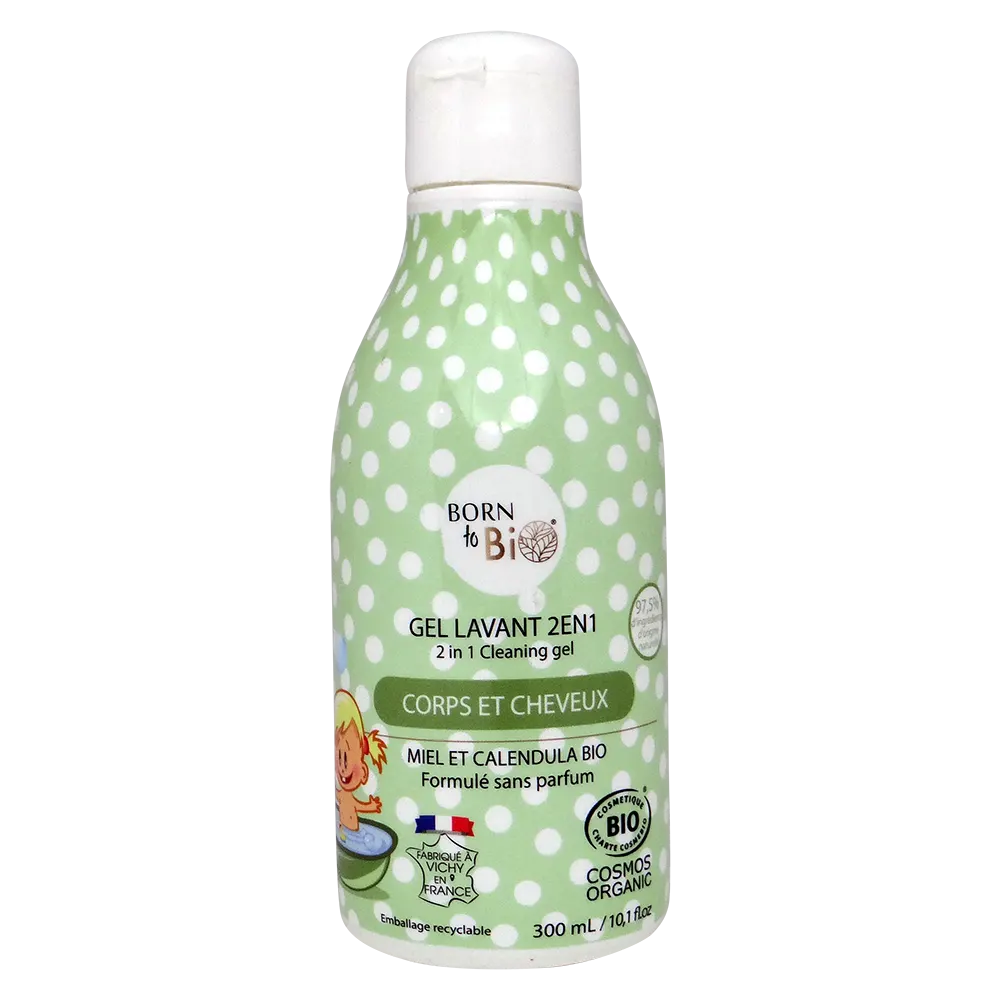 2 in 1 Cleansing Gel for Baby 300mL - Certified organic-0
