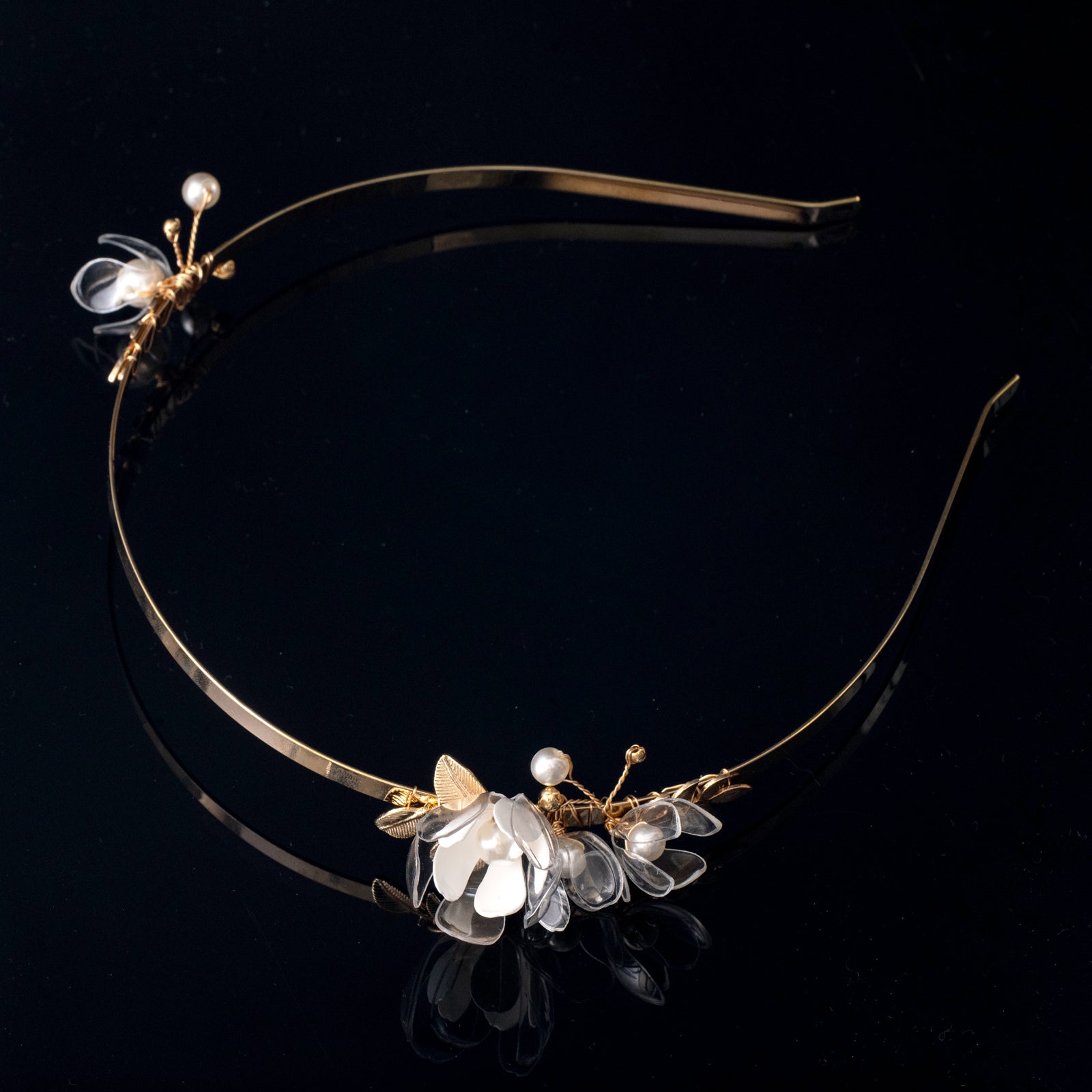 Haarband - Upcycled Jasmine Flower Fairy Hairband-4
