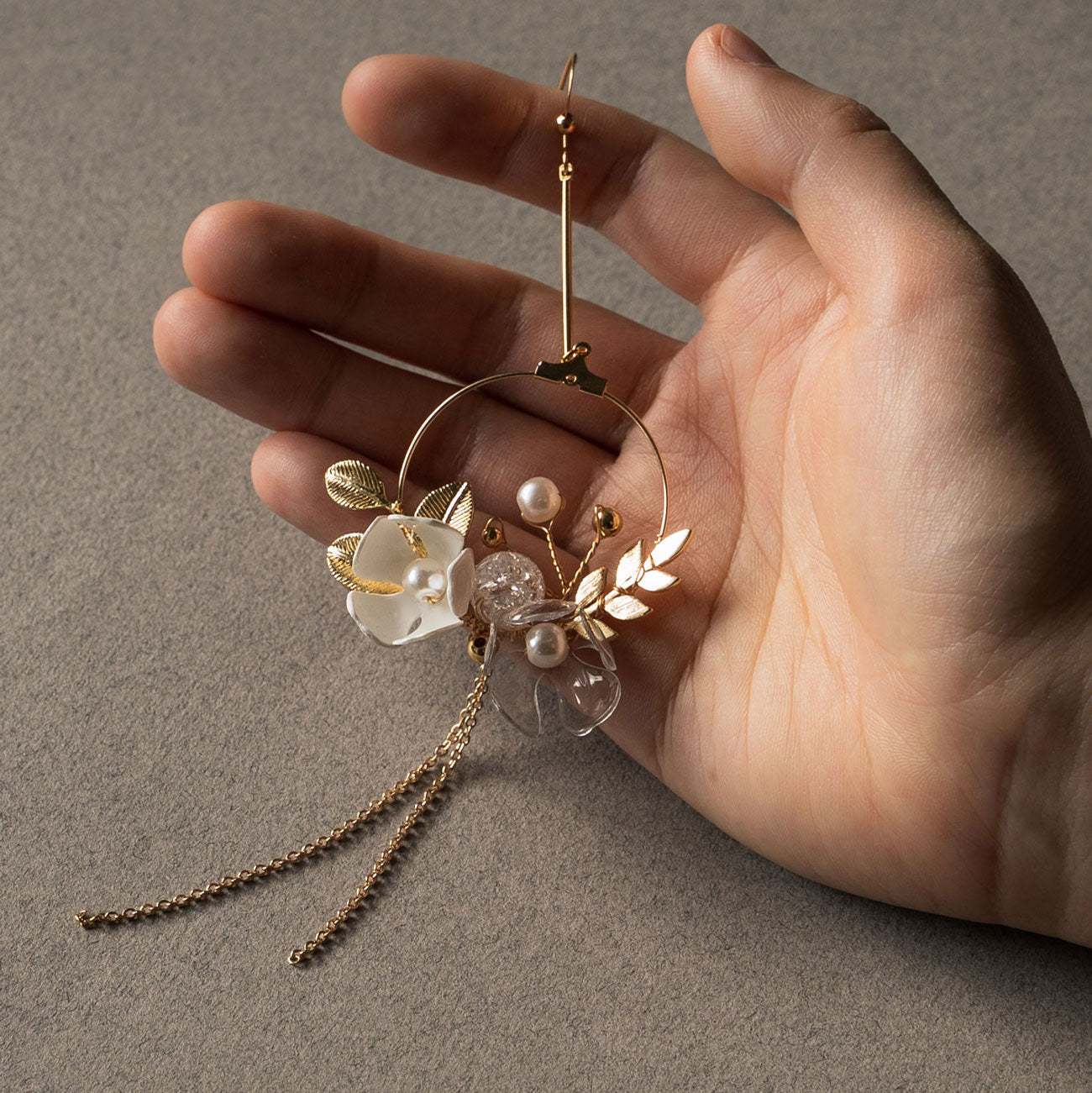 Blumengirlande Tropfen Ohrringe - Floral Garland Drip Earrings-2