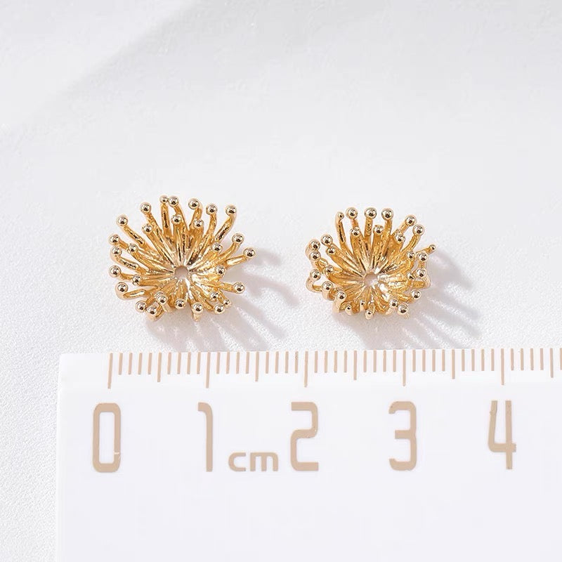 Innenblüte - DIY supply - 1.5cm Inner bloom (gold/silver)-0
