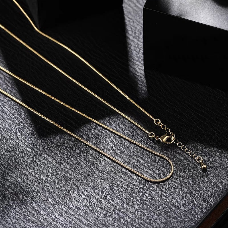 DIY-Bedarf - 45 cm lange Halskette (14 Karat vergoldet) - DIY supply - 45 cm necklace (14k gold plated)-1