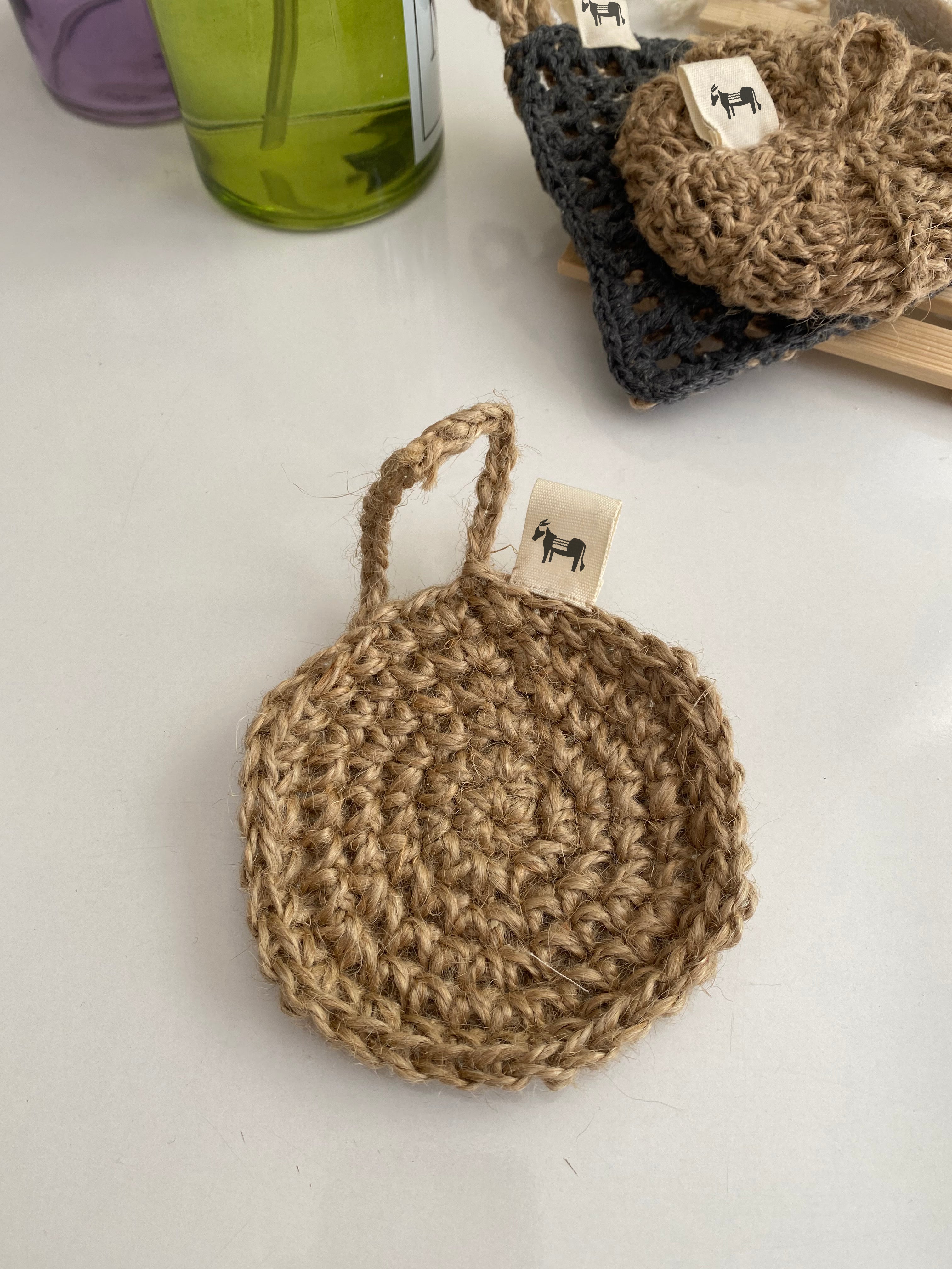 Jute Schwamm 'Flat Earth'-1