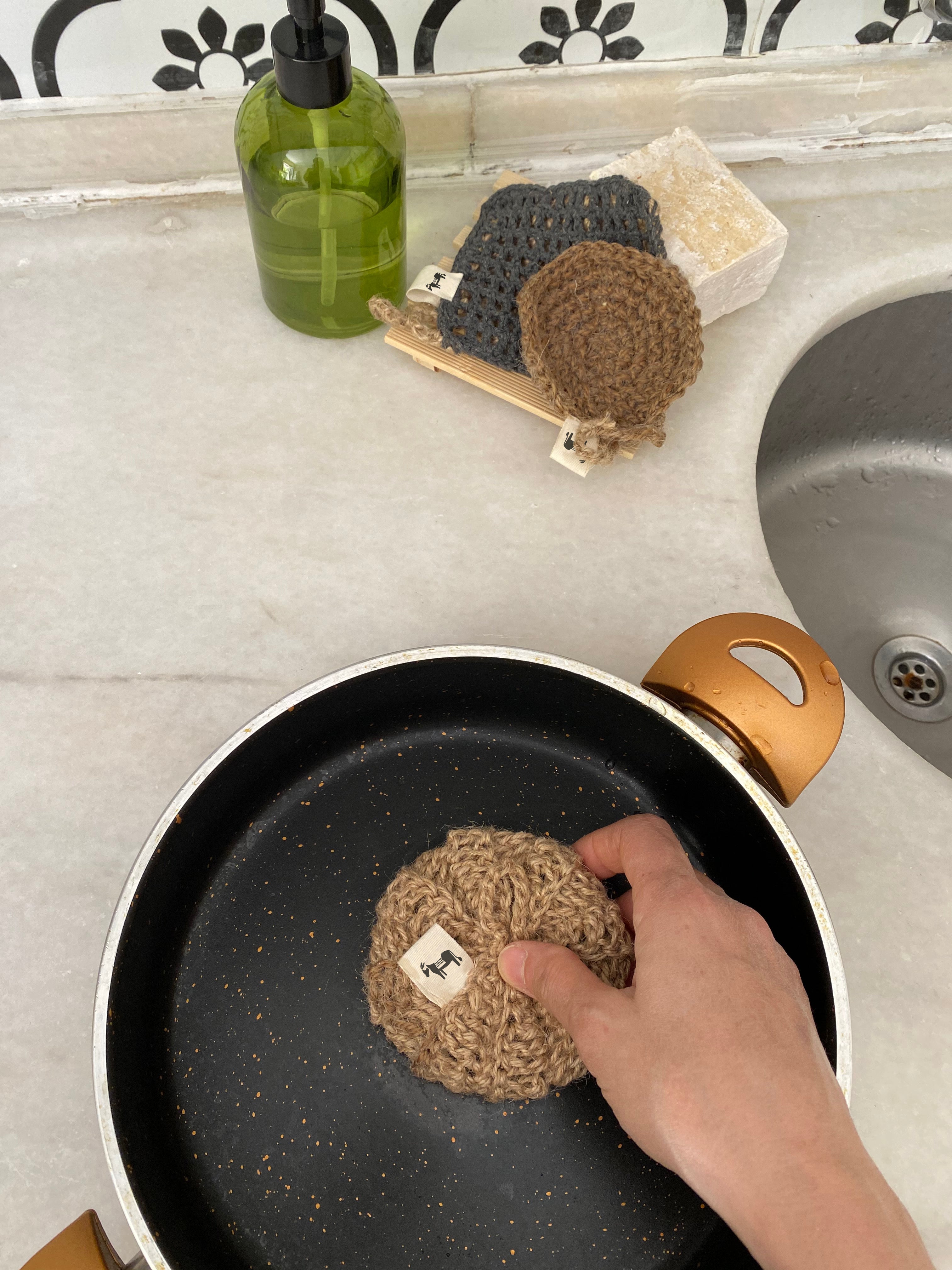 Jute Schwamm "Round Earth"-3