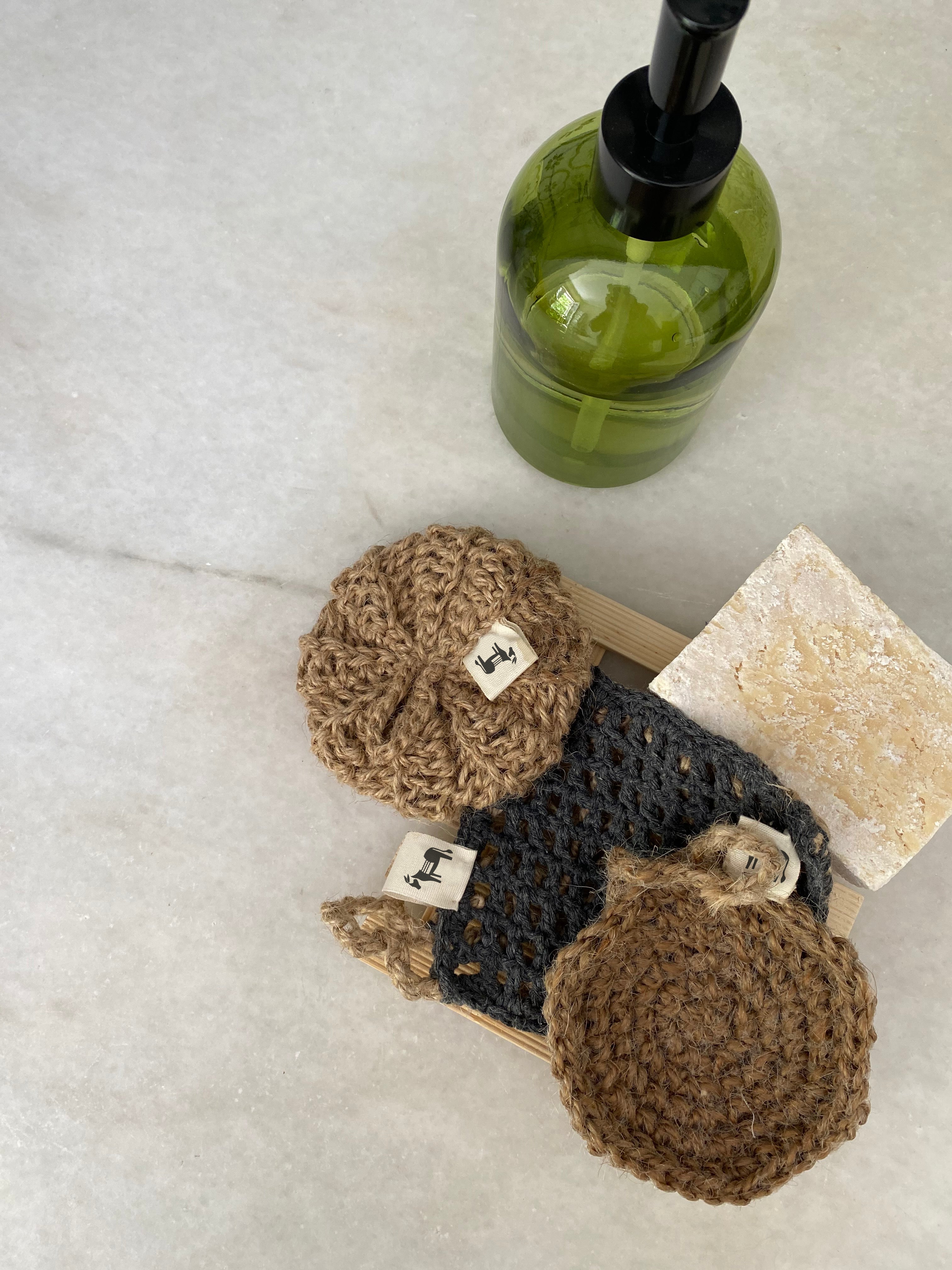 Jute Schwamm "Round Earth"-4