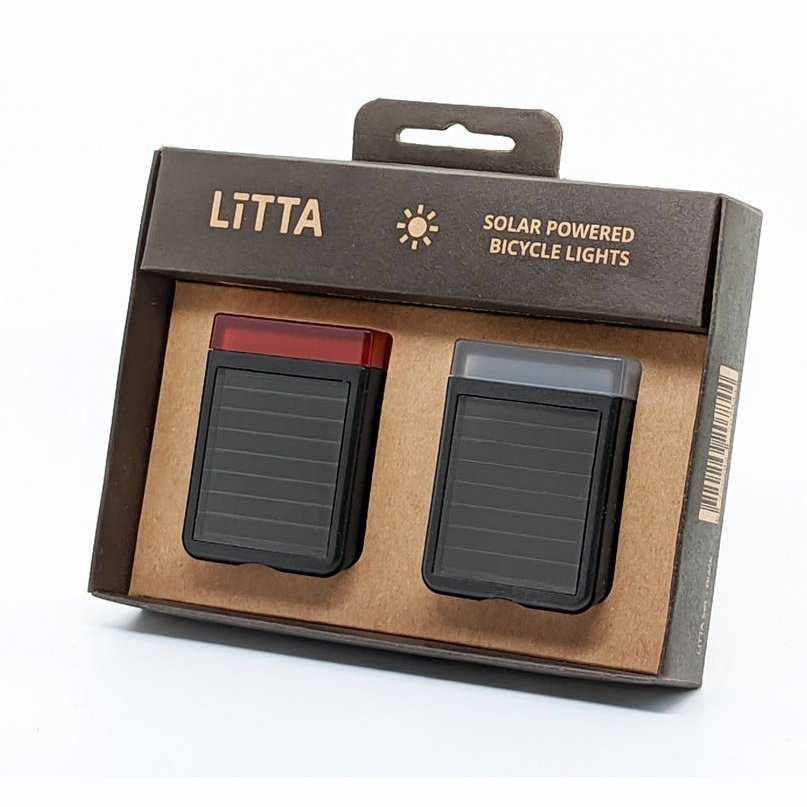 Solar-Fahrradlichter, vorn und hinten Litta