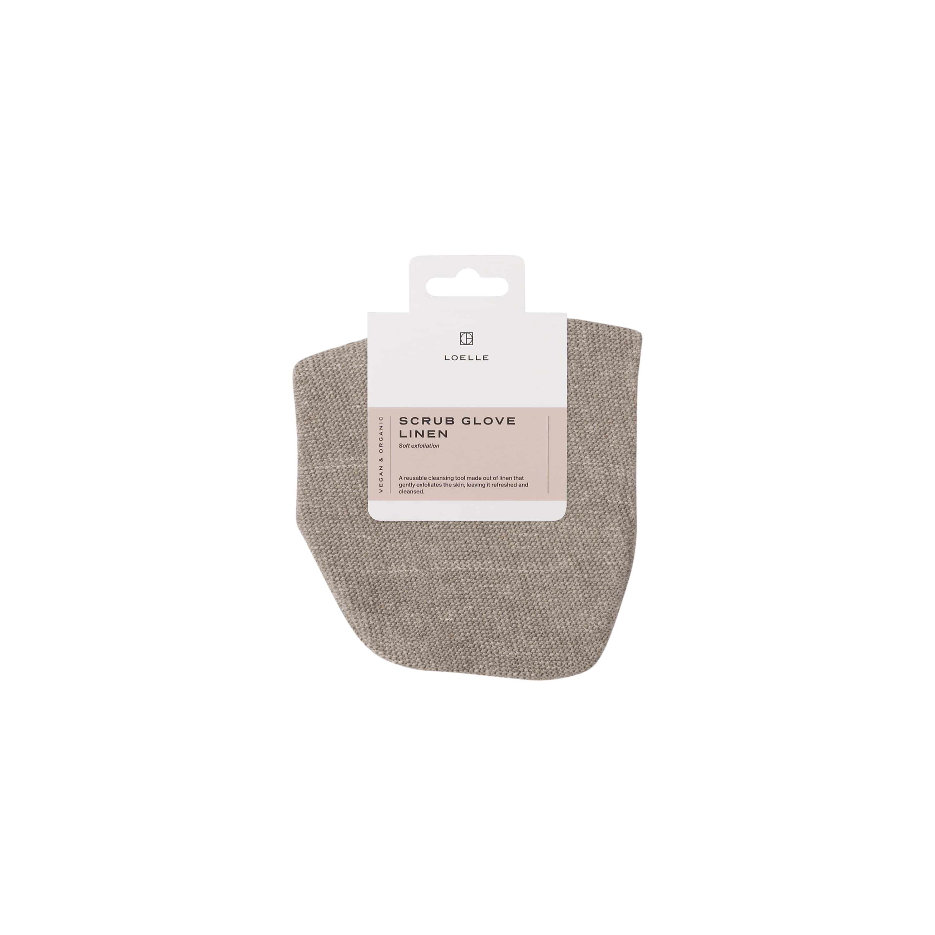 Scrub Glove - Organic Linen - Soft exfoliation-0