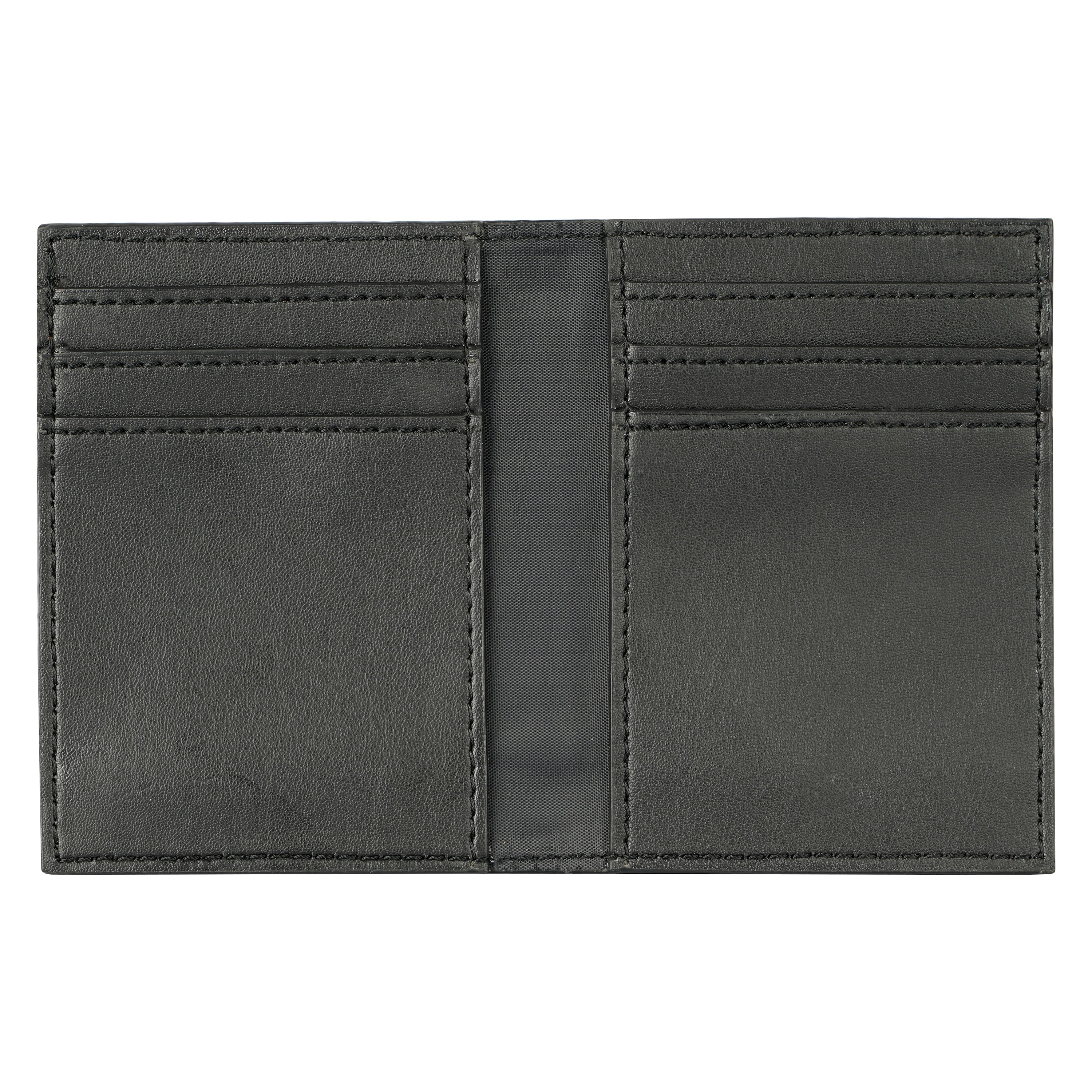 Cactus Leather BiFold Card Wallet - Black-1