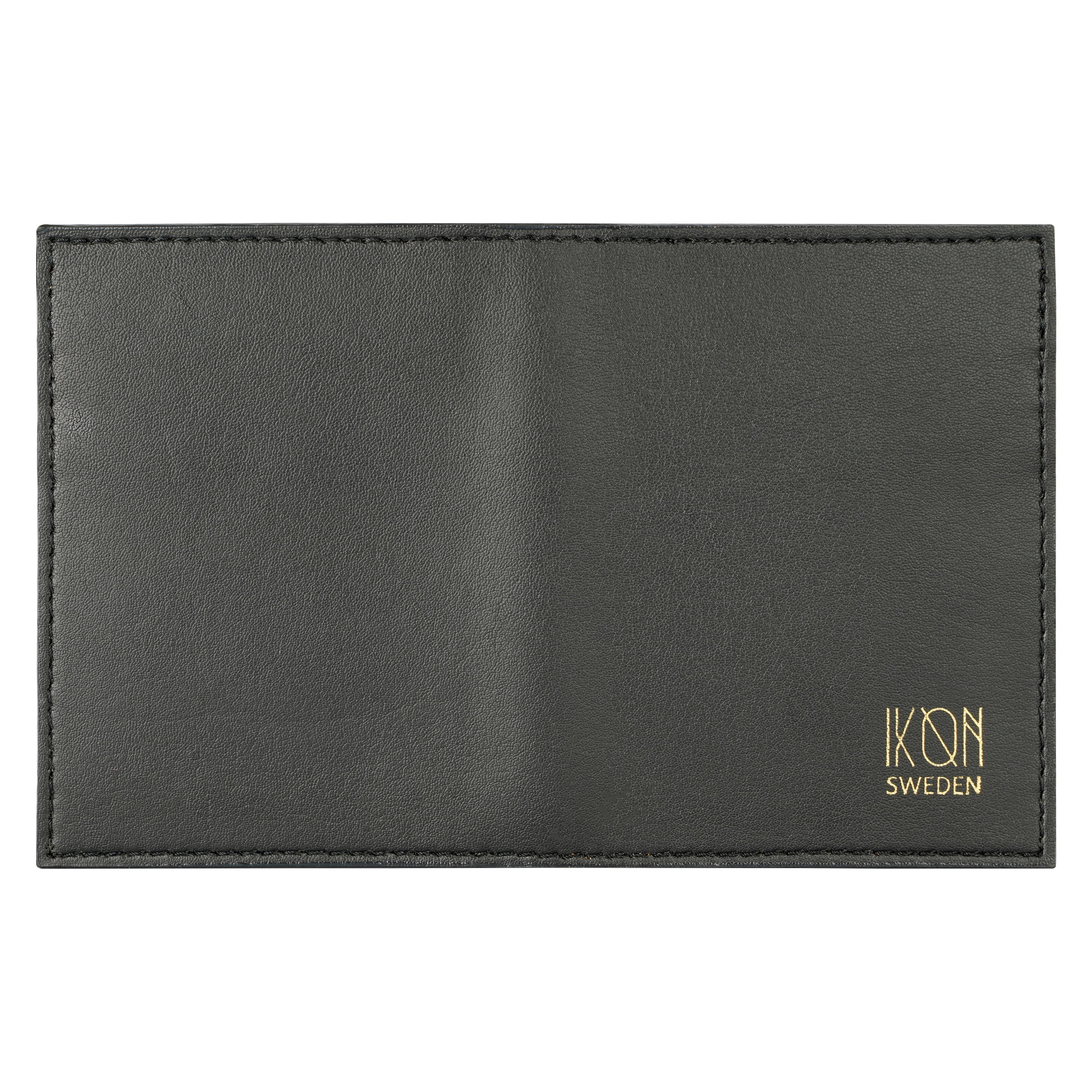 Cactus Leather BiFold Card Wallet - Black-2