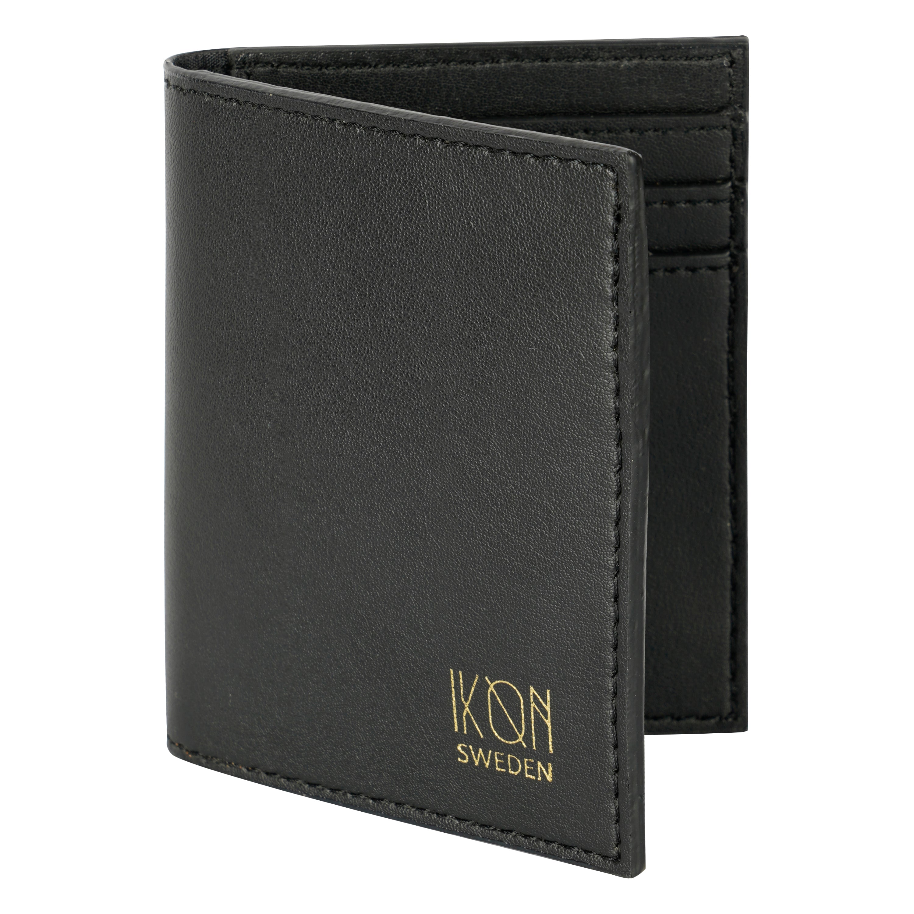 Cactus Leather BiFold Card Wallet - Black-0