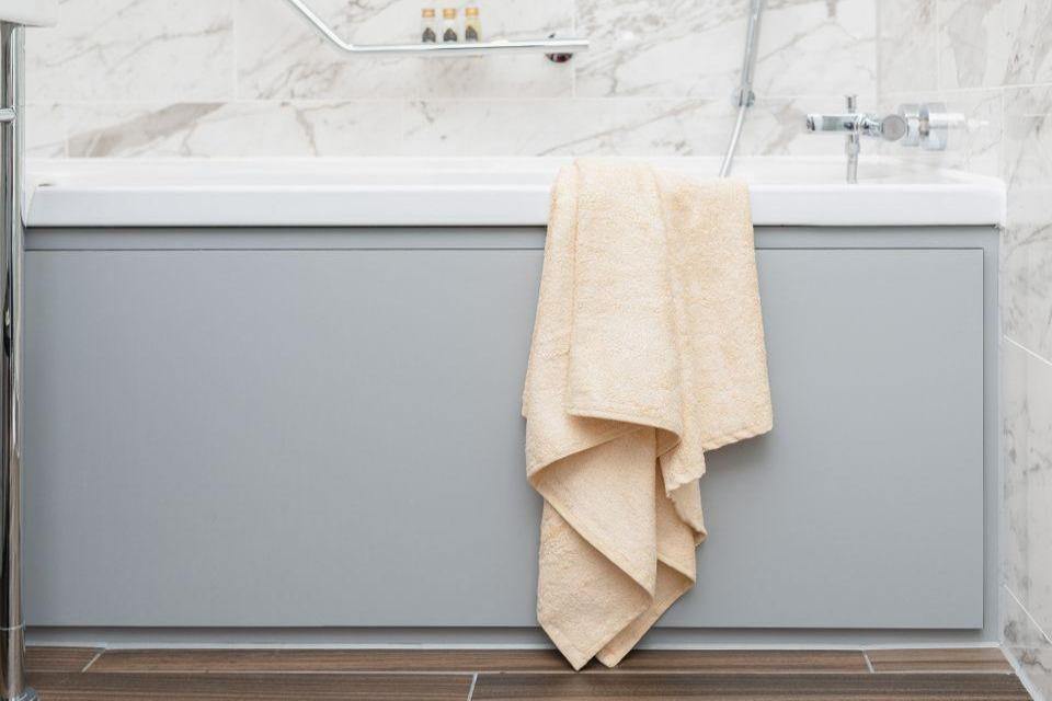 Ayurvedic Bath Towel - Rust Cream-3