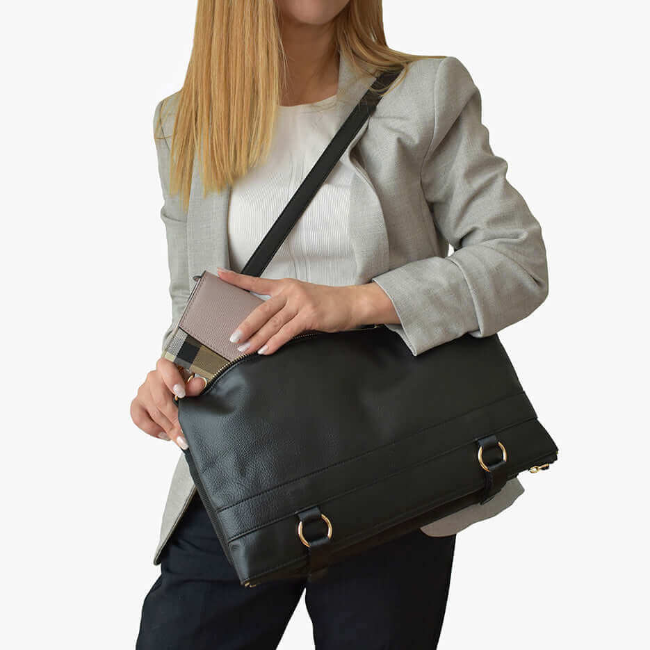 Rucksack DAKOTA 3 in 1 Convertible Backpack Purse, Black-10